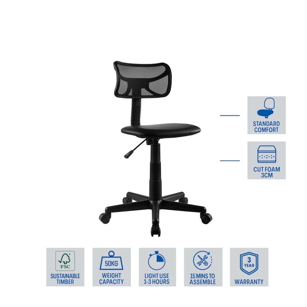 2 Charlie Student Chair Black, 2 of 9