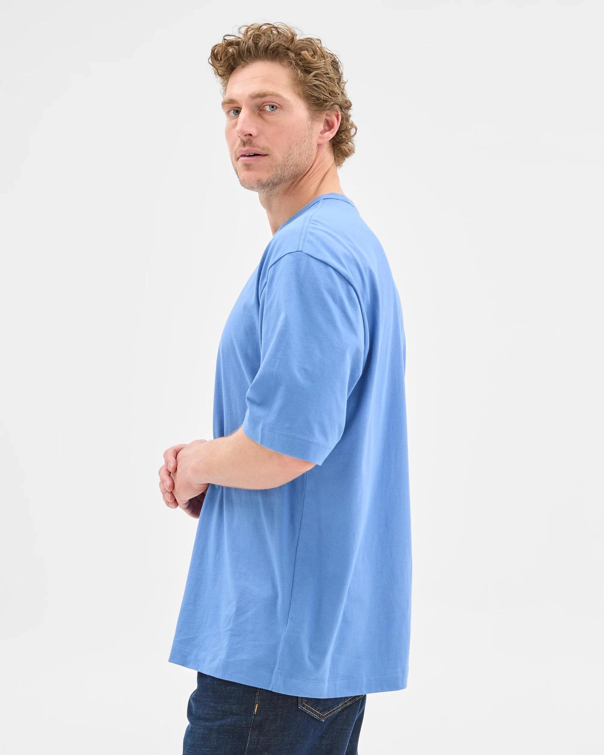 6 Target Australian Cotton Oversized T-Shirt BRIGHT BLUE, 6 of 6