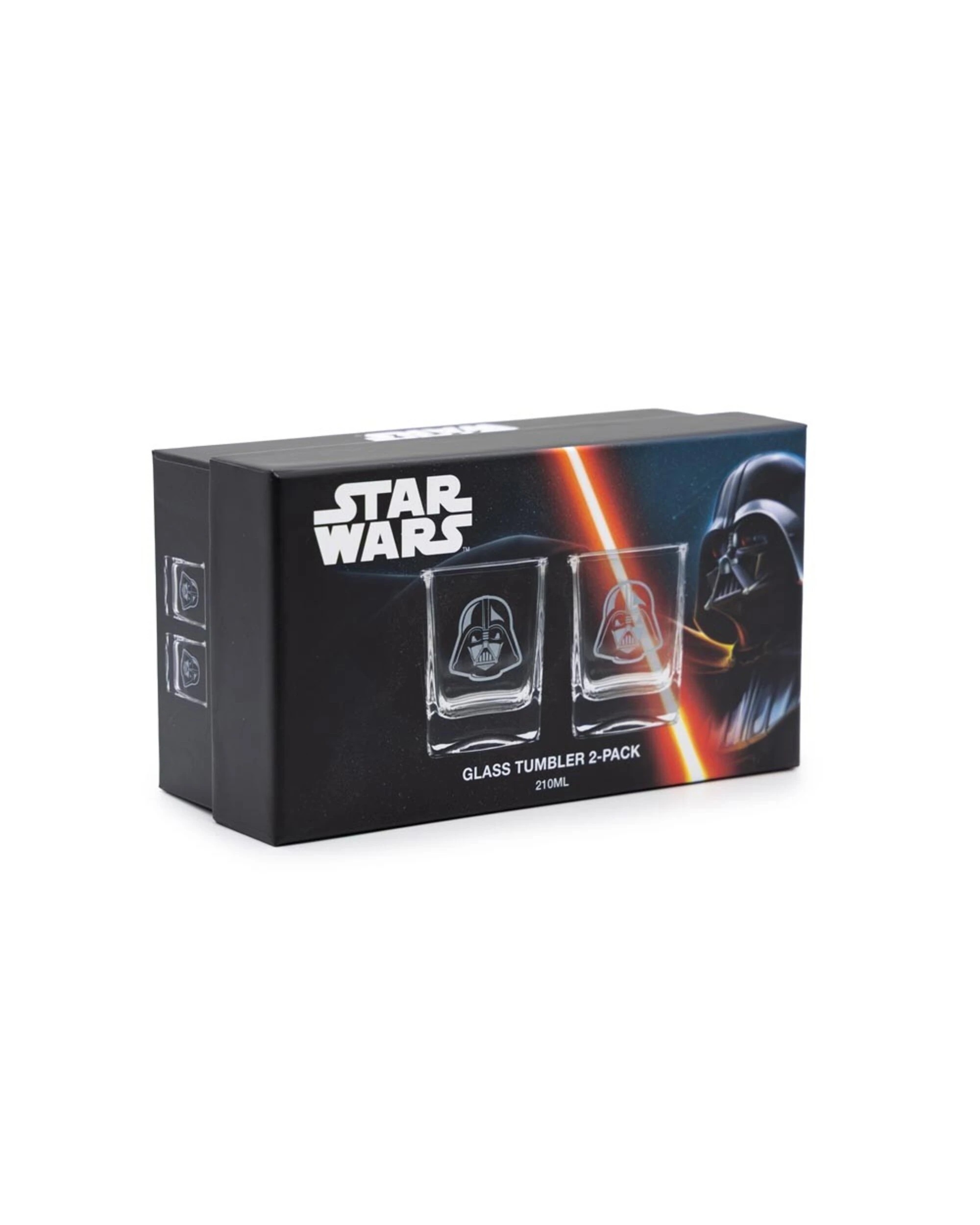 1 Star Wars - Darth Vader Premium Glass 2-Pack - Clear, 1 of 3