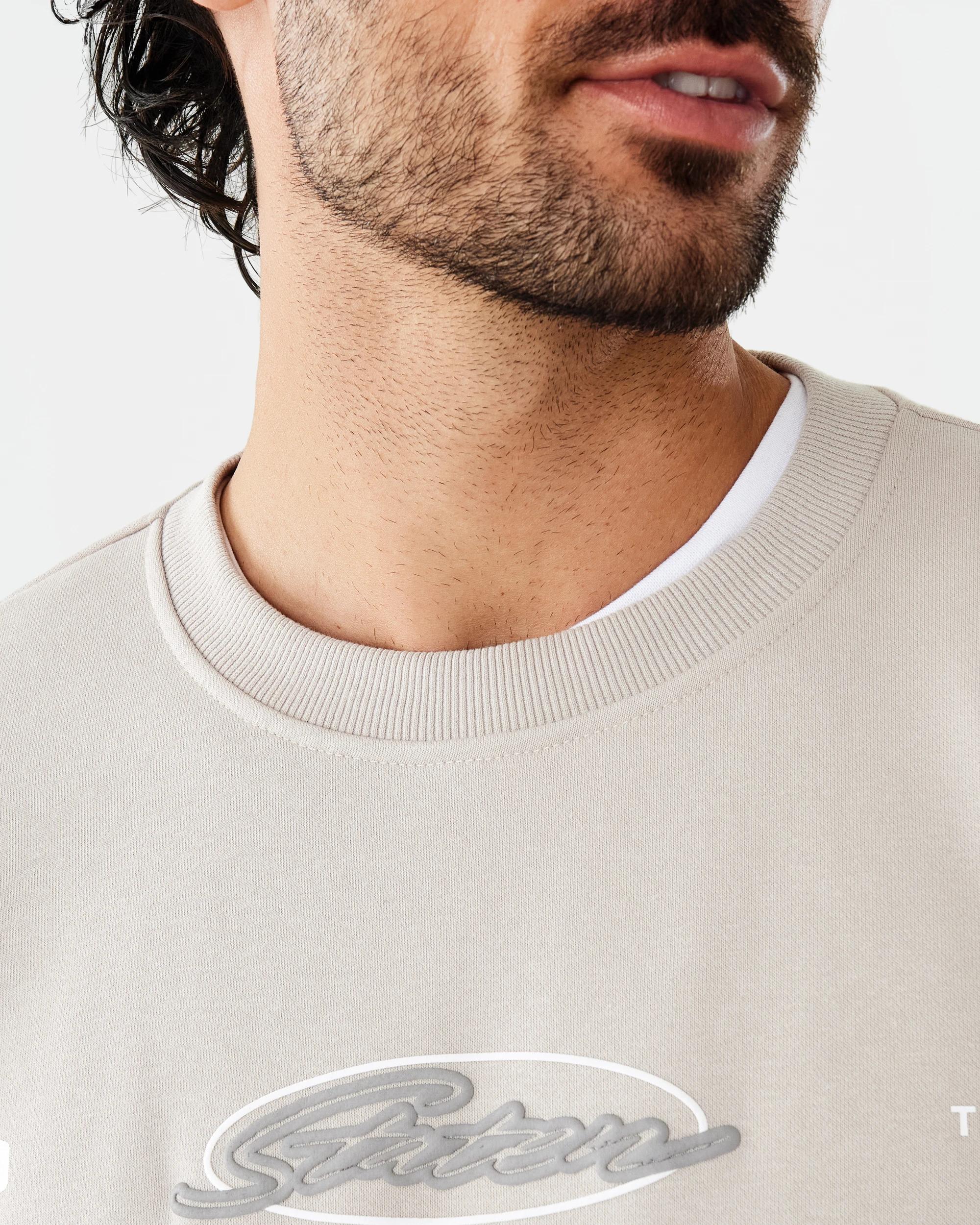 6 Terry Oversized Print Sweatshirt Bge Slogan, 6 of 10