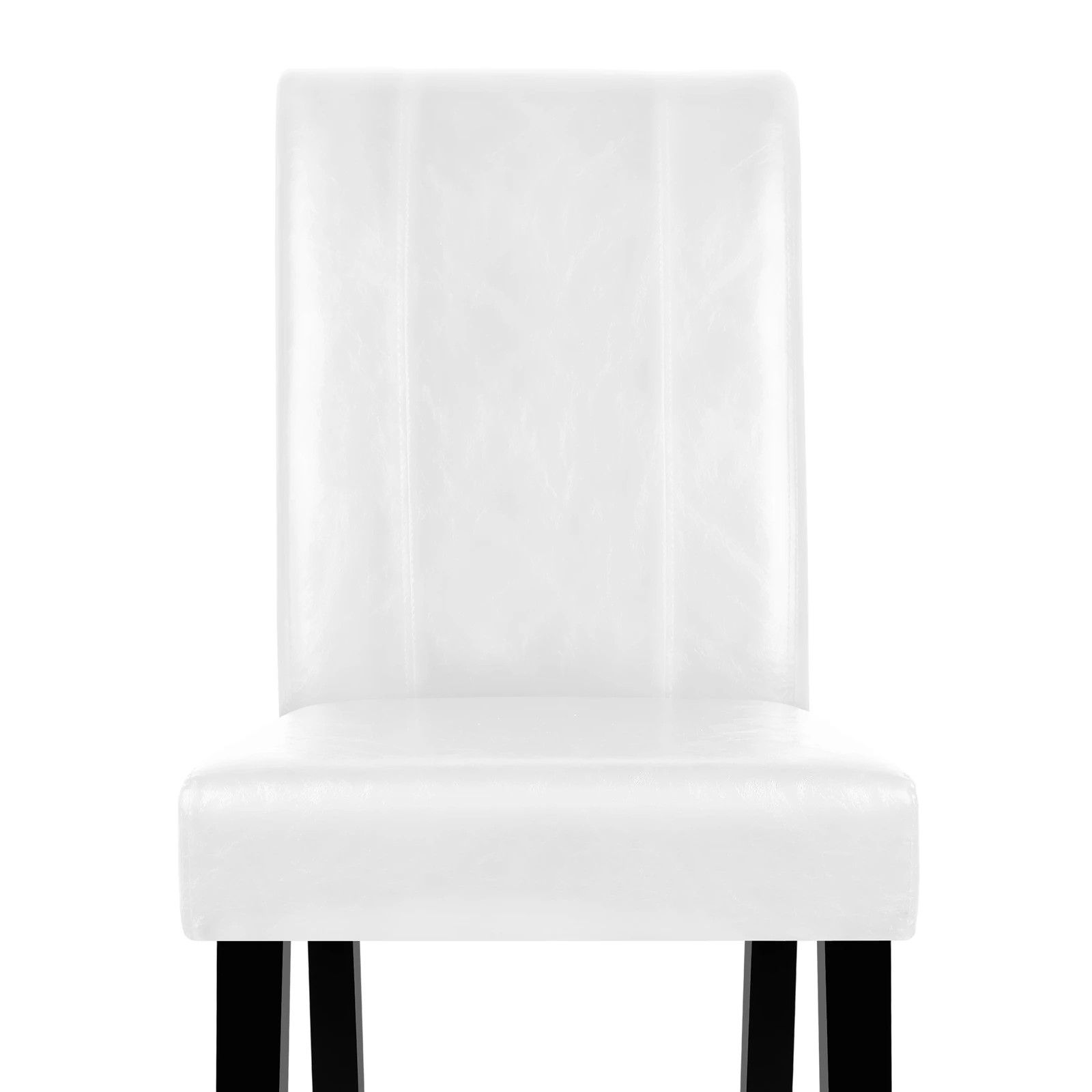 5 Alfordson 4x Dining Chairs Cafe Kitchen High-Back Chair Glossy PU Leather - White, 5 of 10