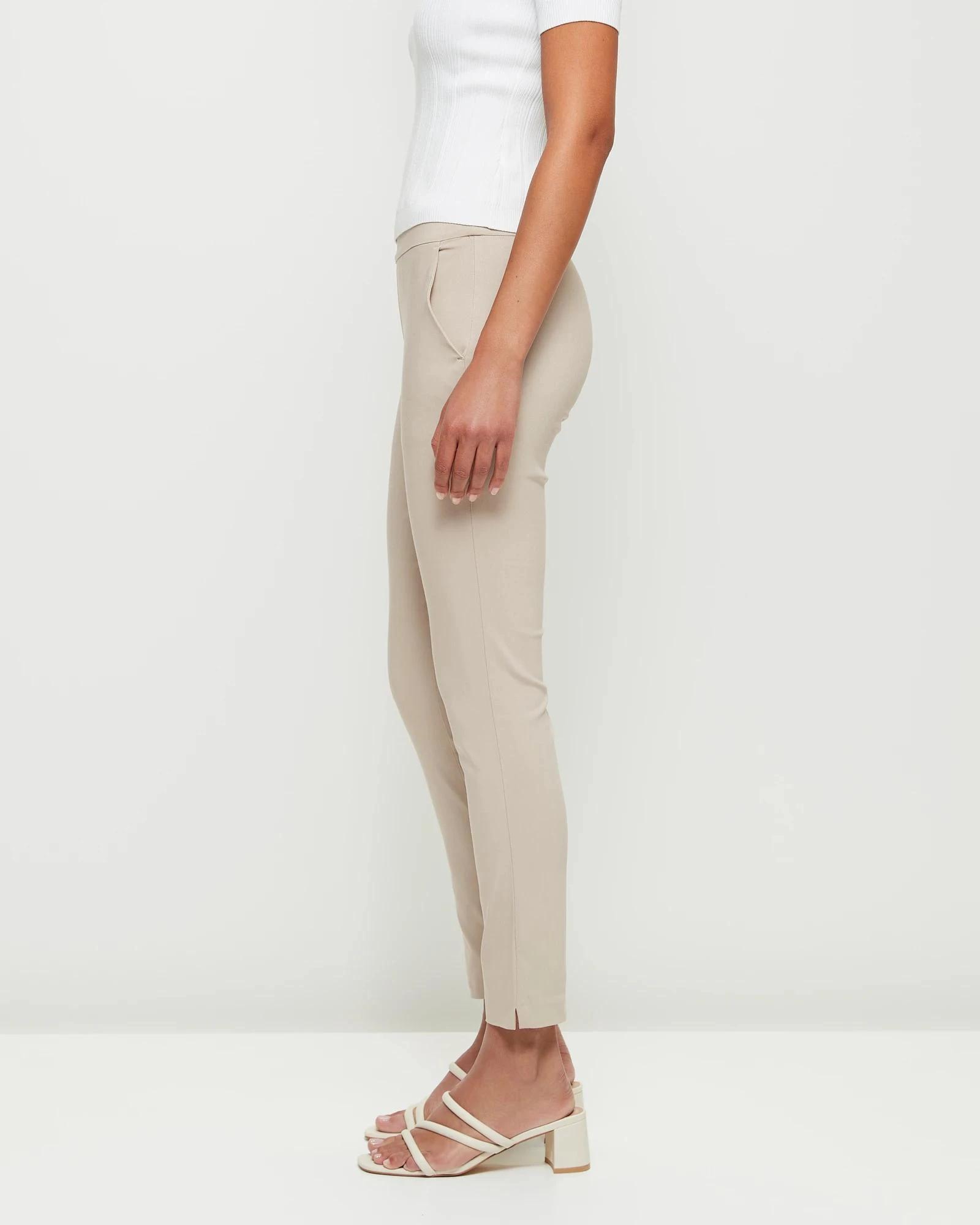 3 Preview Carrie Ankle Length Bengaline Cigar Pants HONEY, 3 of 6
