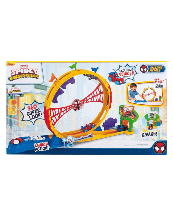 Disney Junior Marvel Spidey and his Amazing Friends: Spidey Amazing Metals Super Loop Track Set