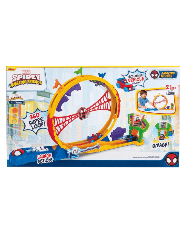 Disney Junior Marvel Spidey and his Amazing Friends: Spidey Amazing Metals Super Loop Track