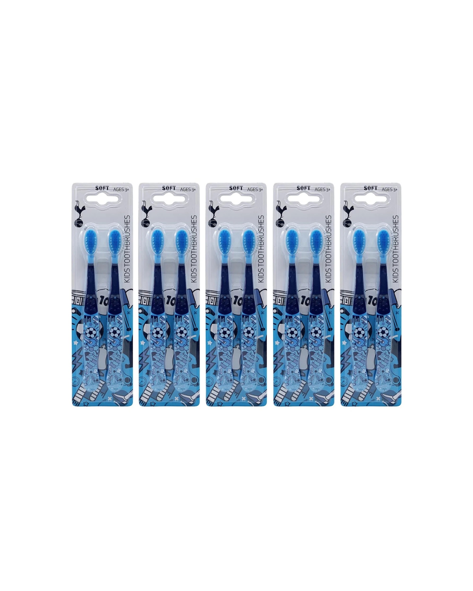 1 EPL Tottenham F.C. Kids Soft Toothbrush Oral Care 10pc - Multi, 1 of 1
