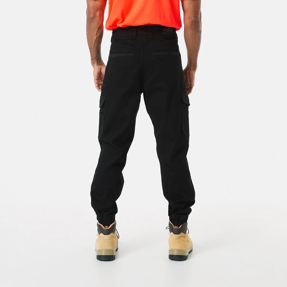 3 Everlast Work Stretch Woven Jogger Pants Black, 3 of 7