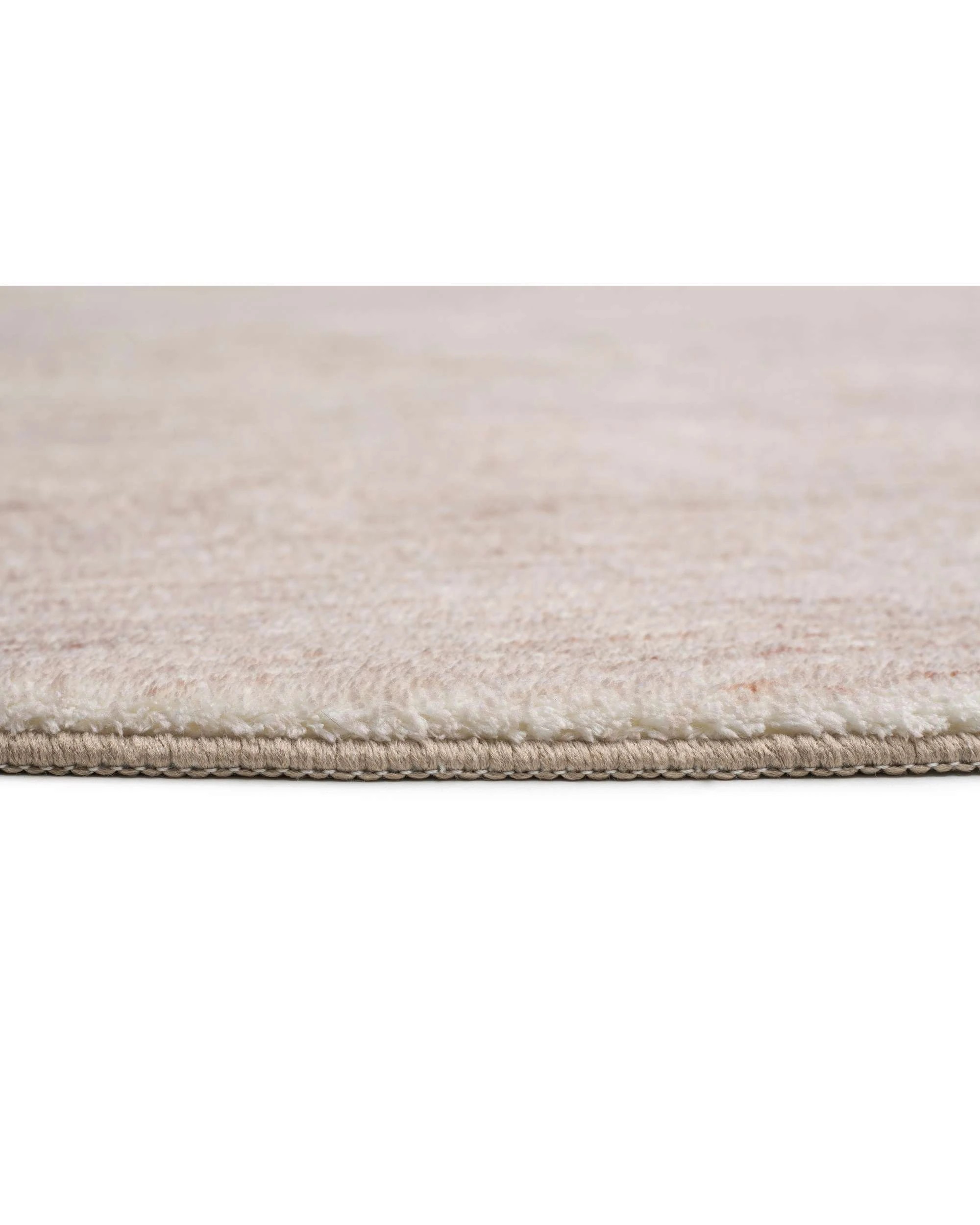5 Loopsie Anjo Distressed Washable Round Rug-160cm x 160cm - Beige, 5 of 5