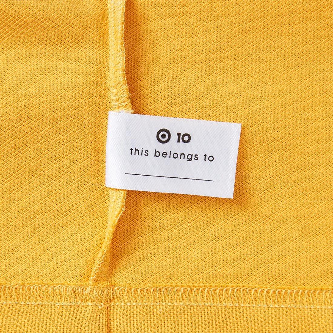 4 Target Youth Short Sleeve School Polo — Cotton-rich, Stain-release, Button-down Collar, Size 5-6, White GOLD, 4 of 10