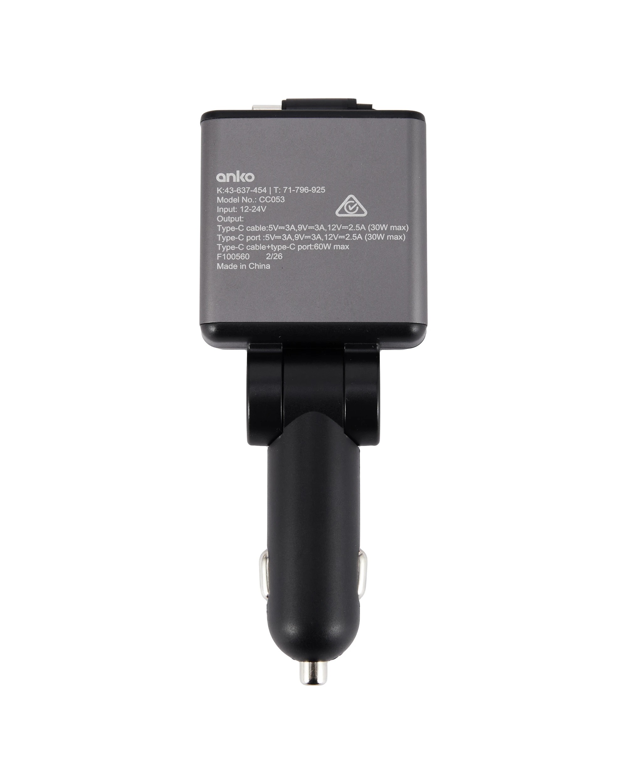 4 Car Charger with Inbuilt Lead, 4 of 6