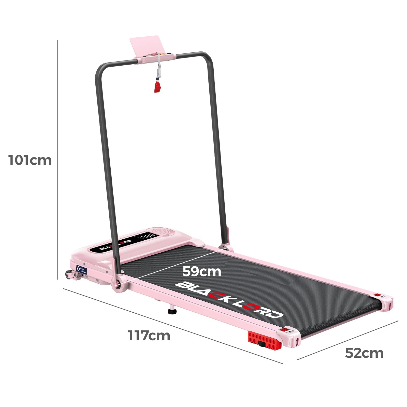 4 Black Lord Treadmill Electric Walking Pad Folding Incline Shock Absorbers - Pink, 4 of 9