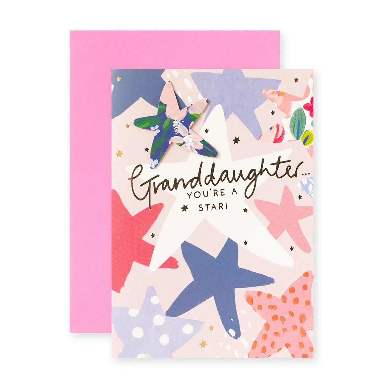 1 Connections from Hallmark Birthday Card - Granddaughter, You're a Star, 1 of 3