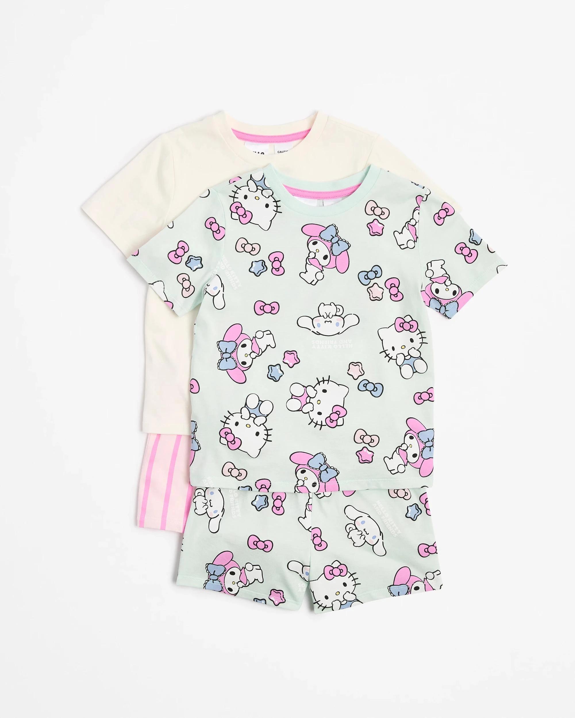 6 Hello Kitty Australian Cotton Younger Girls Pyjama Set 2 Pack HELLO KITTY, 6 of 7