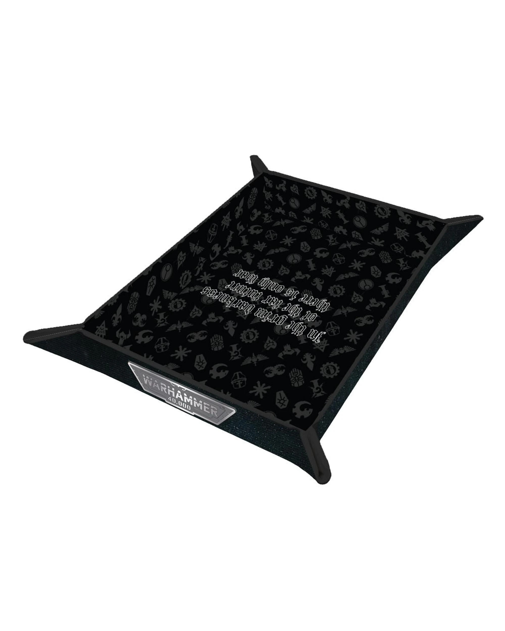 3 Ultra Pro Warhammer 40,000 Universal Premium Folding Dice Tray - Black, 3 of 4