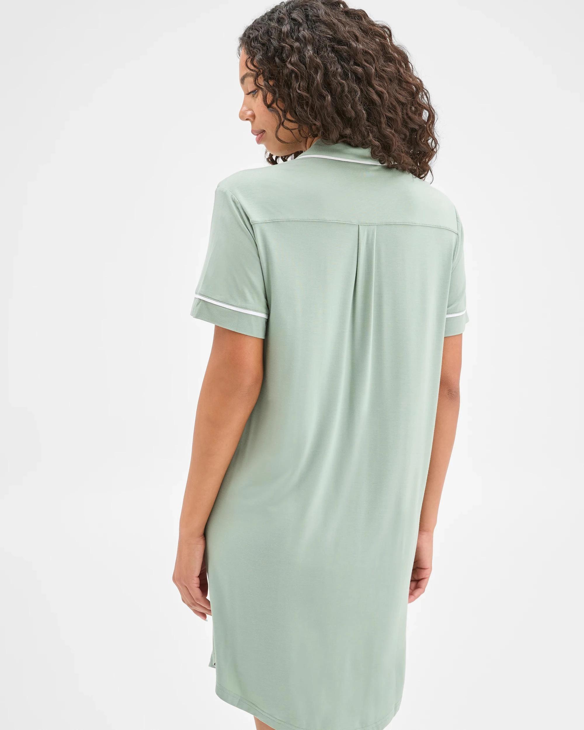 4 Target Soft Comfort Bamboo Sleep Nightie GREEN, 4 of 6