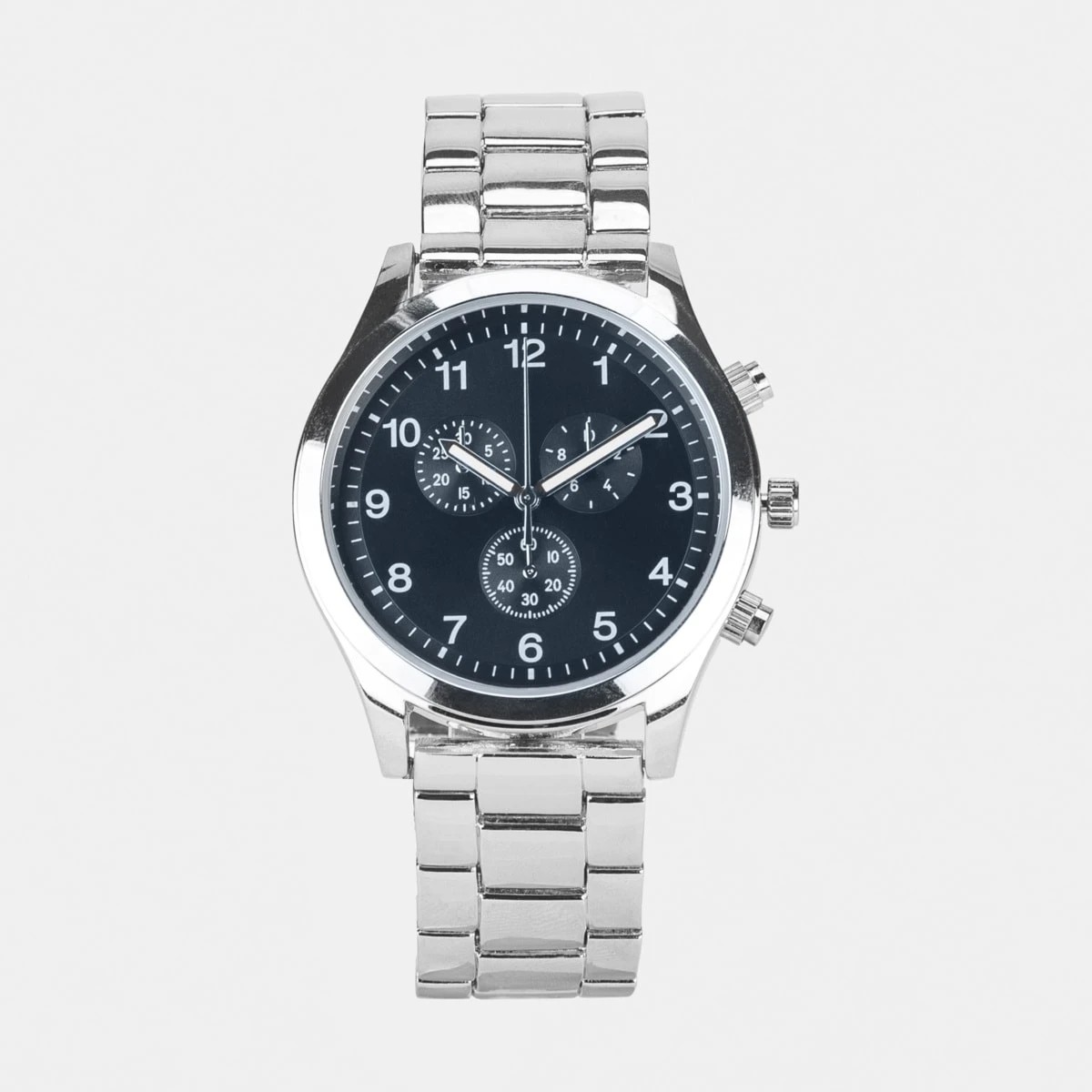 1 Analogue Metal Band Watch - Silver, 1 of 6