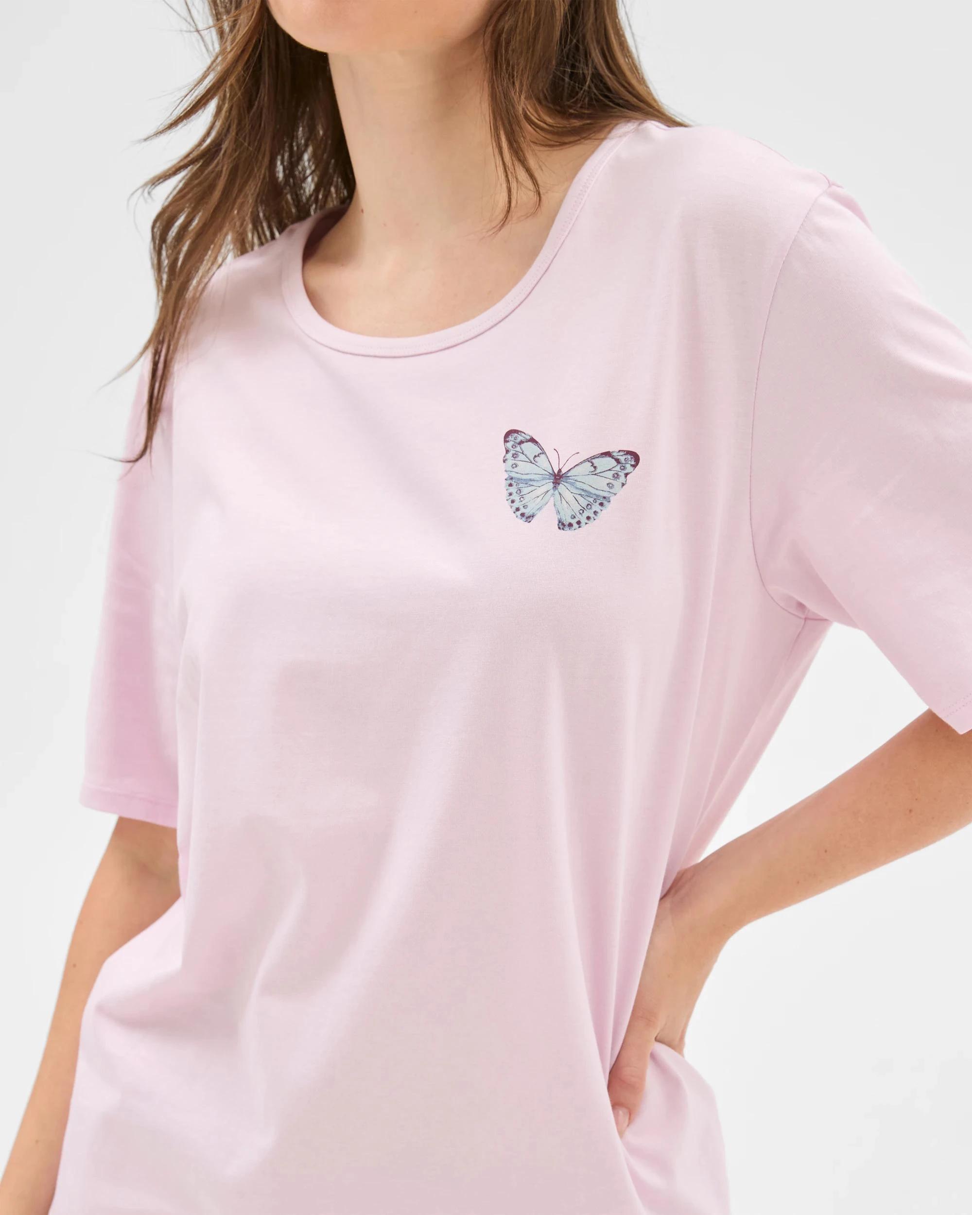 3 Target Woman Australian Cotton Printed Sleep Top BUTTERFLY, 3 of 6