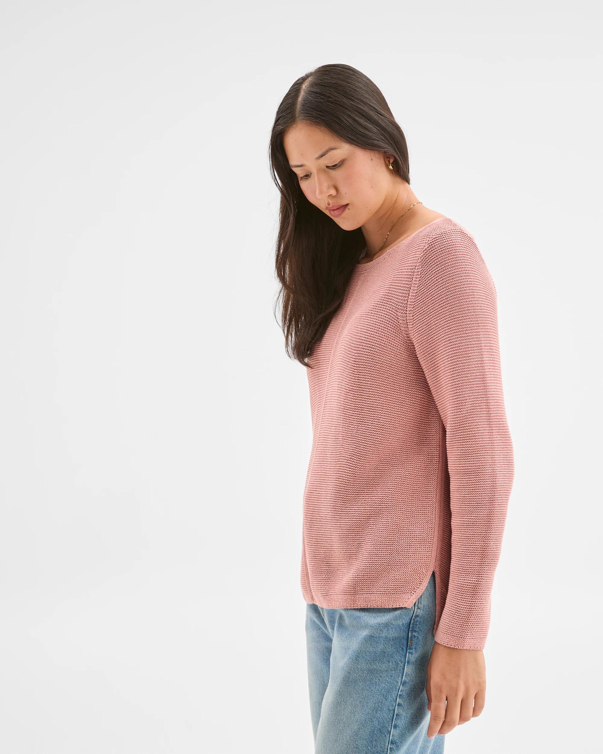 4 Target Woman Australian Cotton Blend Ottoman Twist Jumper DUSTY ROSE, 4 of 5