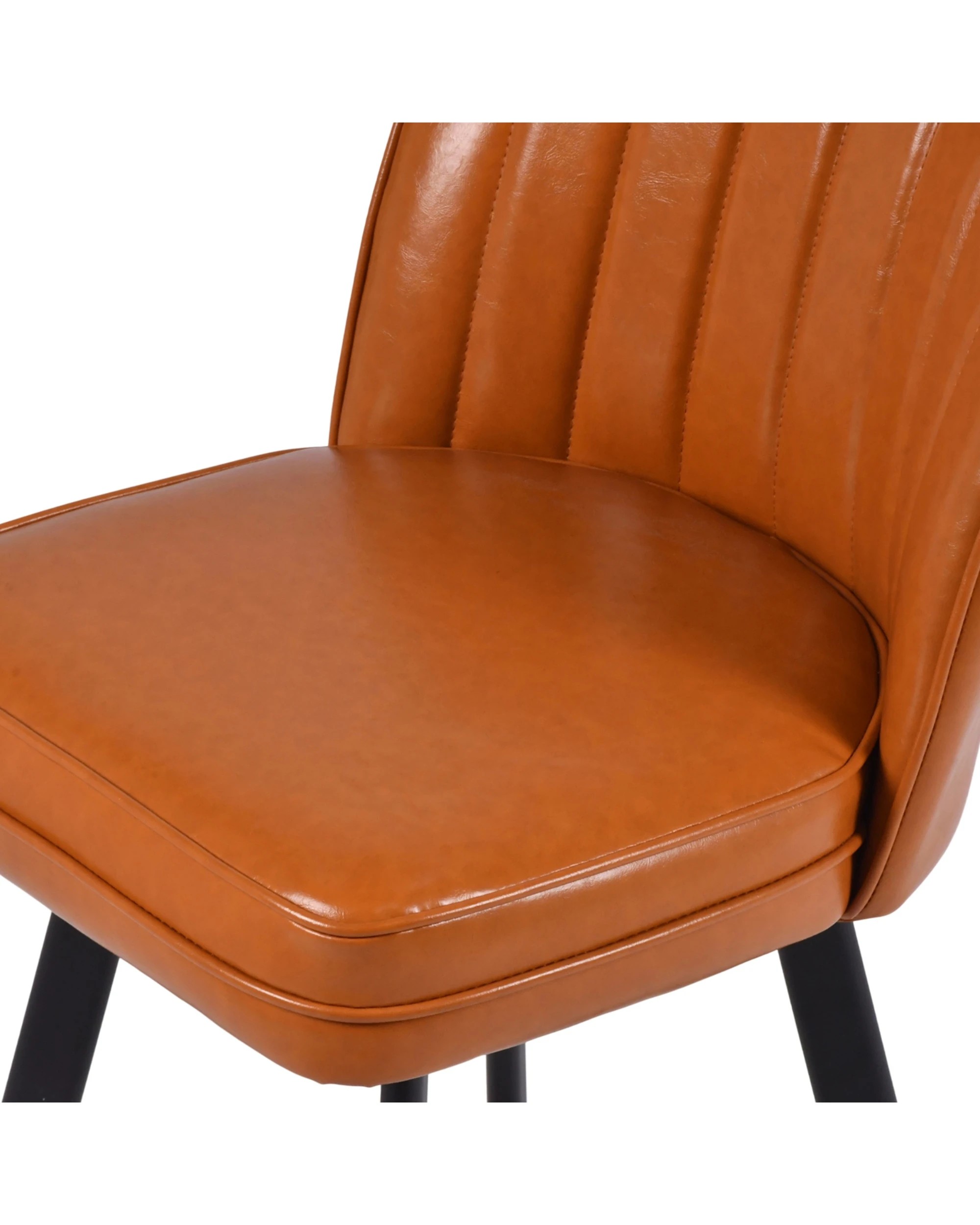 4 Advwin Bar Stools Set of 4 PU Kitchen Stools with Back and Metal Footrest Swivel Counter Stools - Brown, 4 of 8