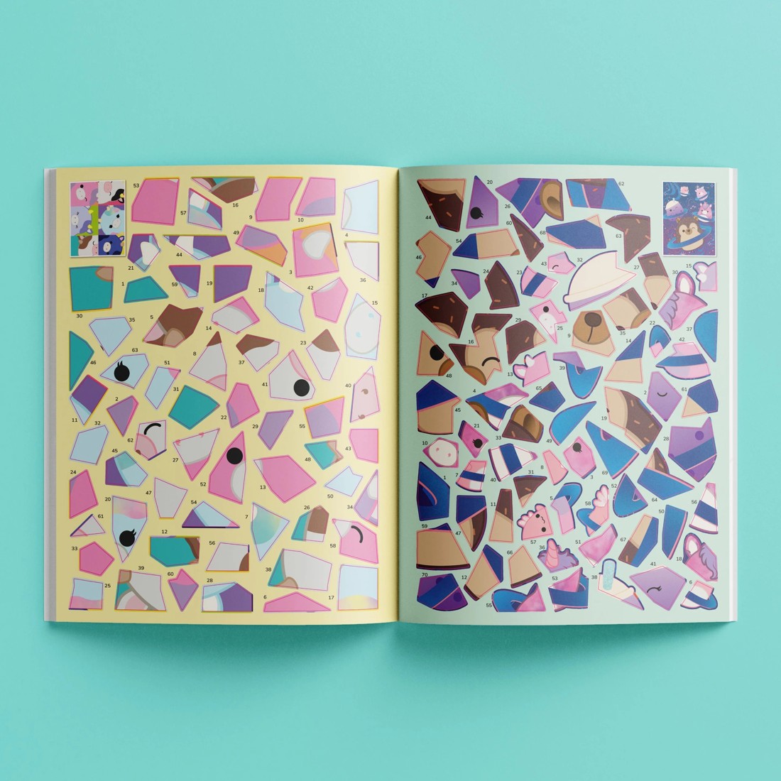 4 Kaleidoscope Original Squishmallows Sticker Mosaics - Book, 4 of 7