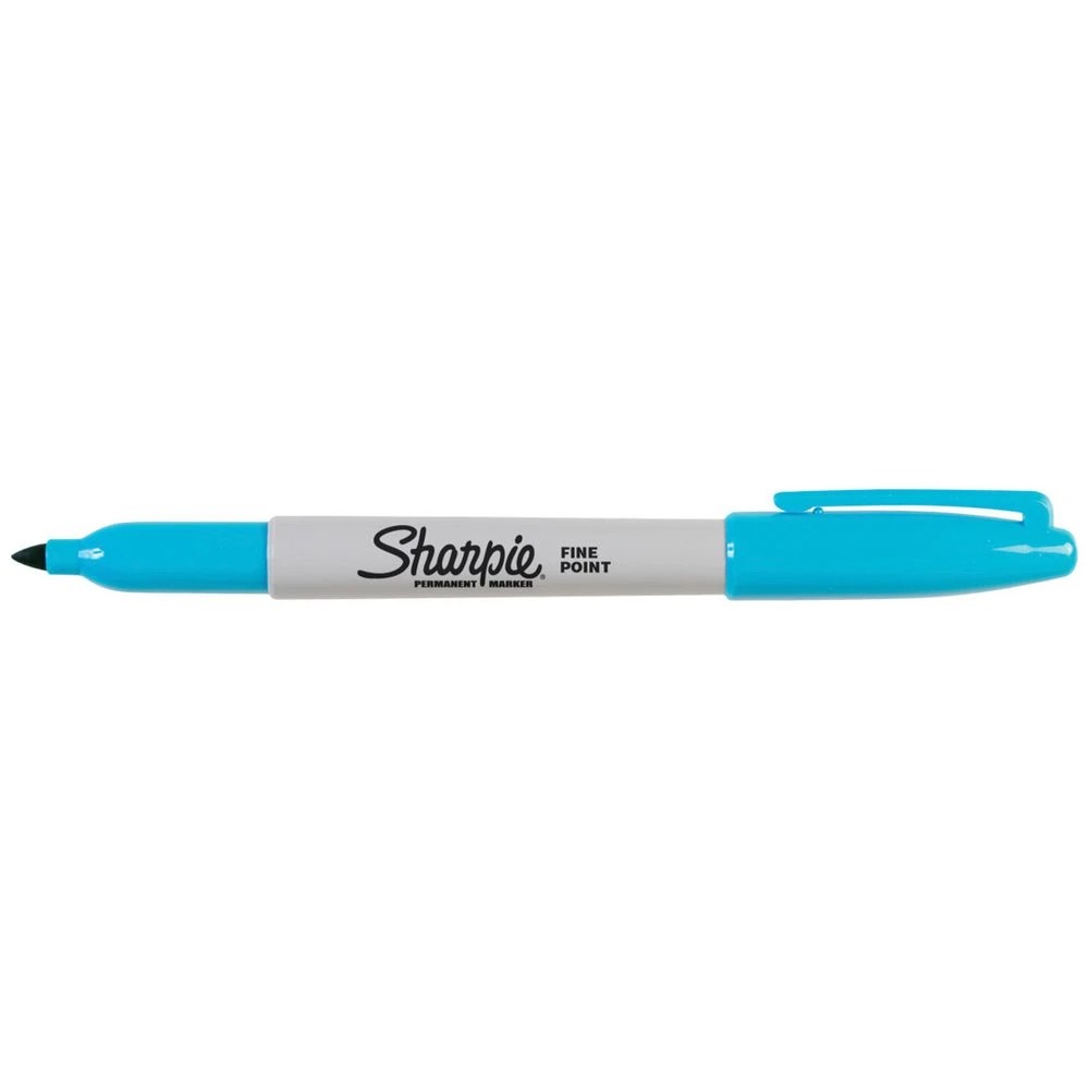 1 Sharpie Fine Permanent Marker Turquoise, 1 of 3