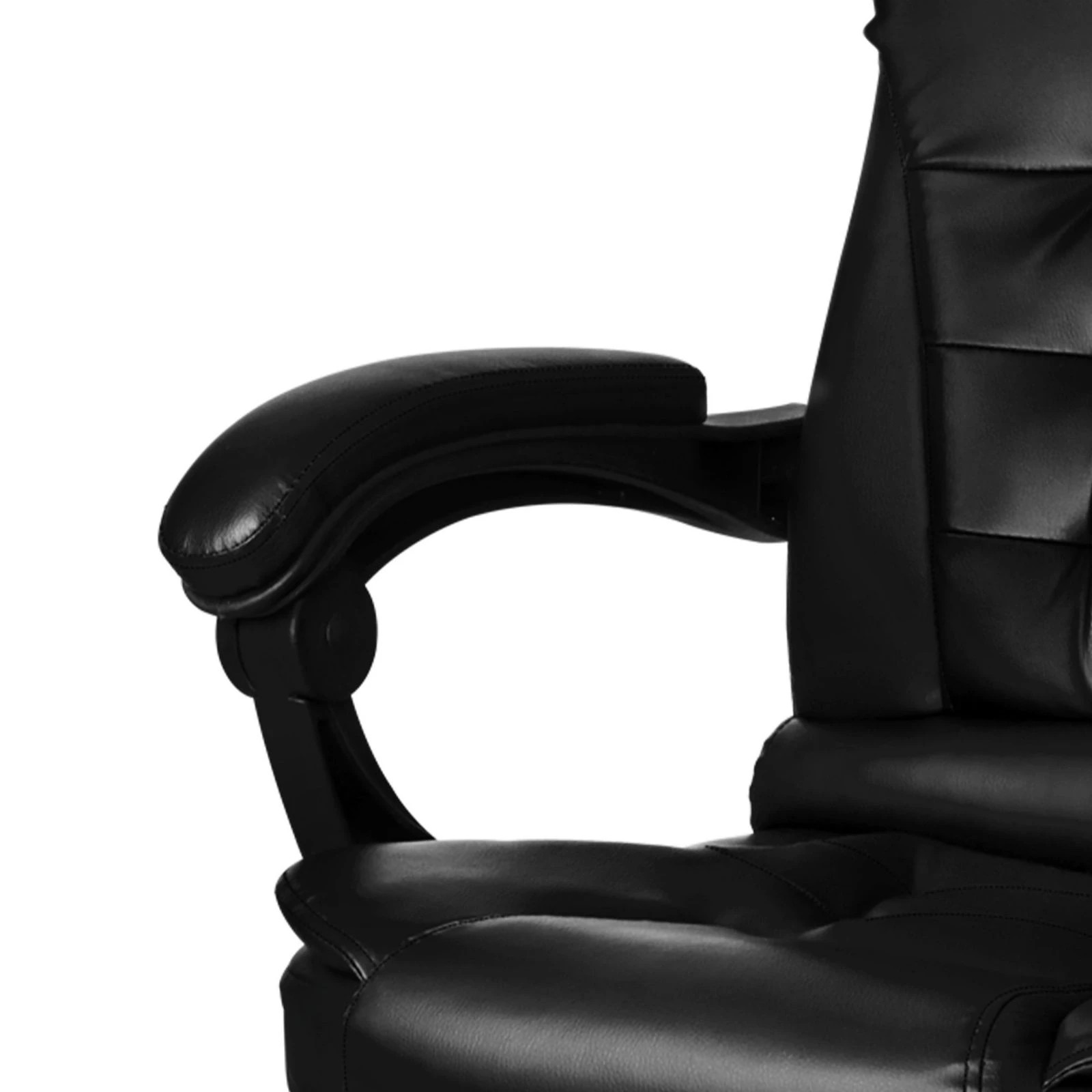 6 Alfordson Massage Office Chair FOOTREST Executive Gaming Racing Seat PU Leather - Black, 6 of 10