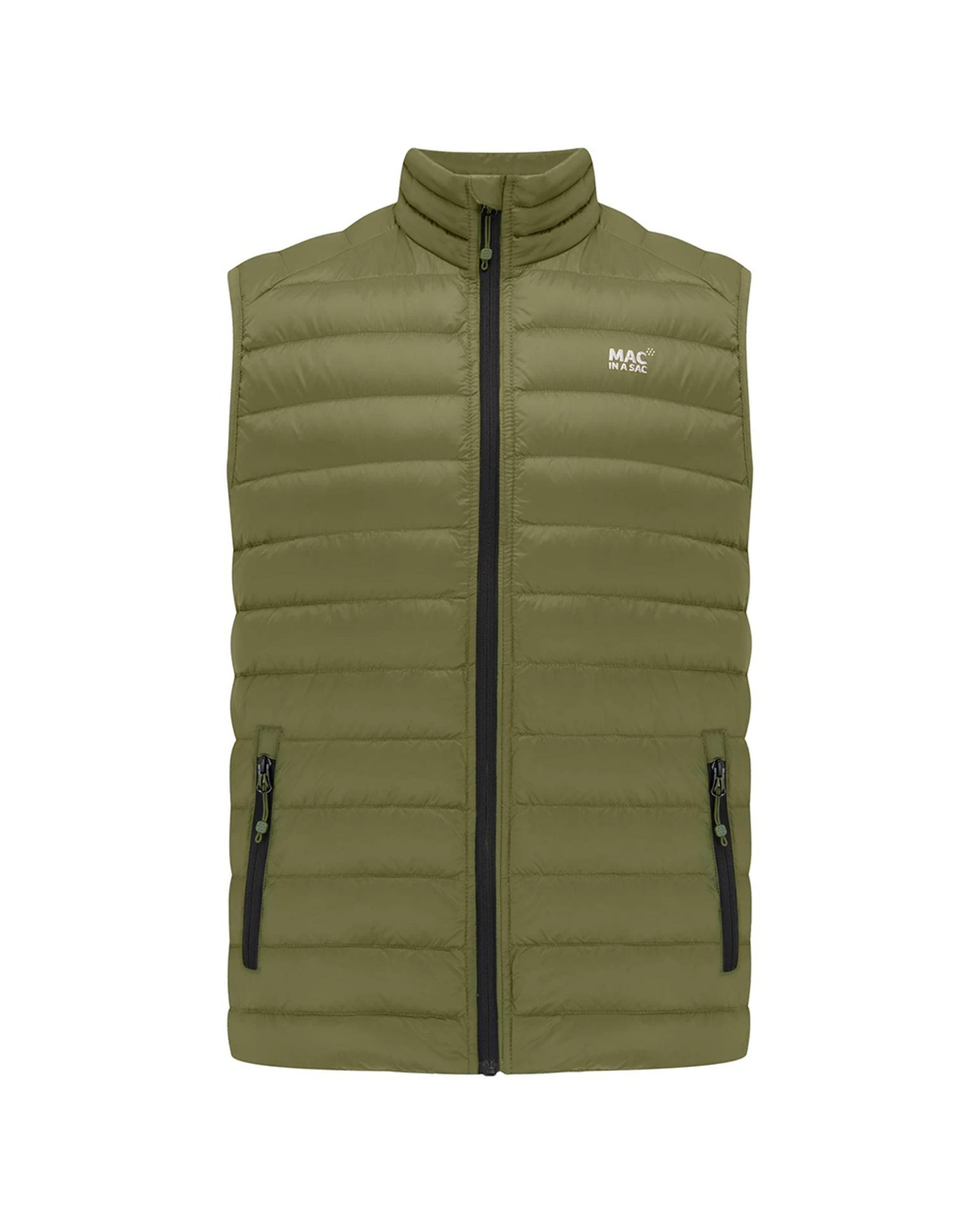1 Mac In A Sac Adult Mens Alpine Down Vest GREEN, 1 of 7