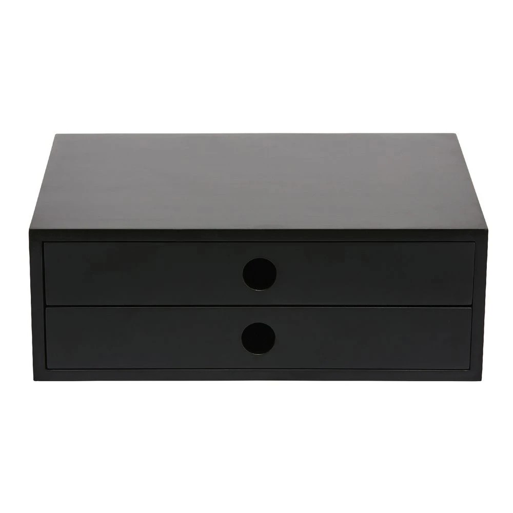 4 Otto Landscape 2 Drawer Cabinet Black, 4 of 8