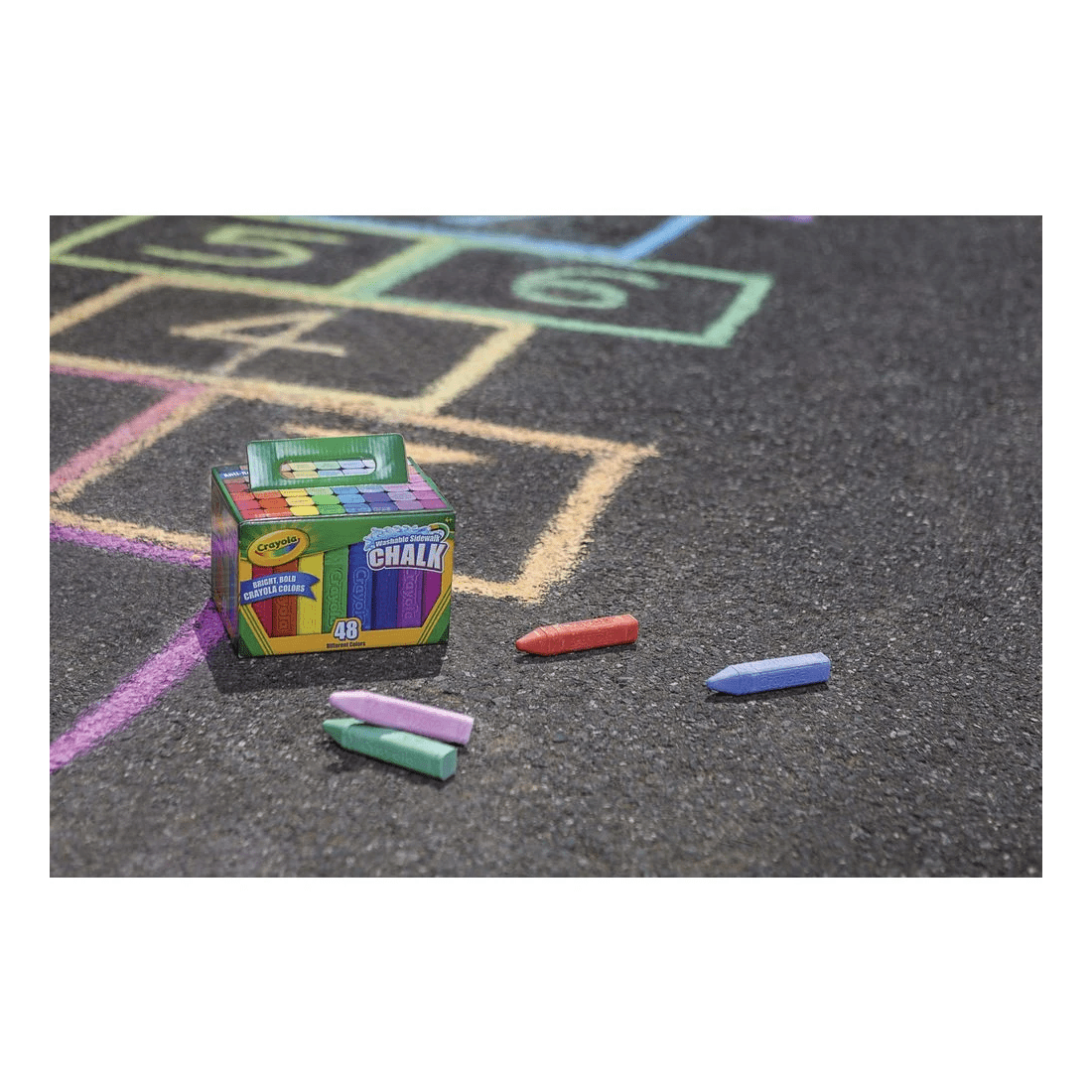 2 Crayola Washable Sidewalk Chalk 48 Pack, 2 of 4