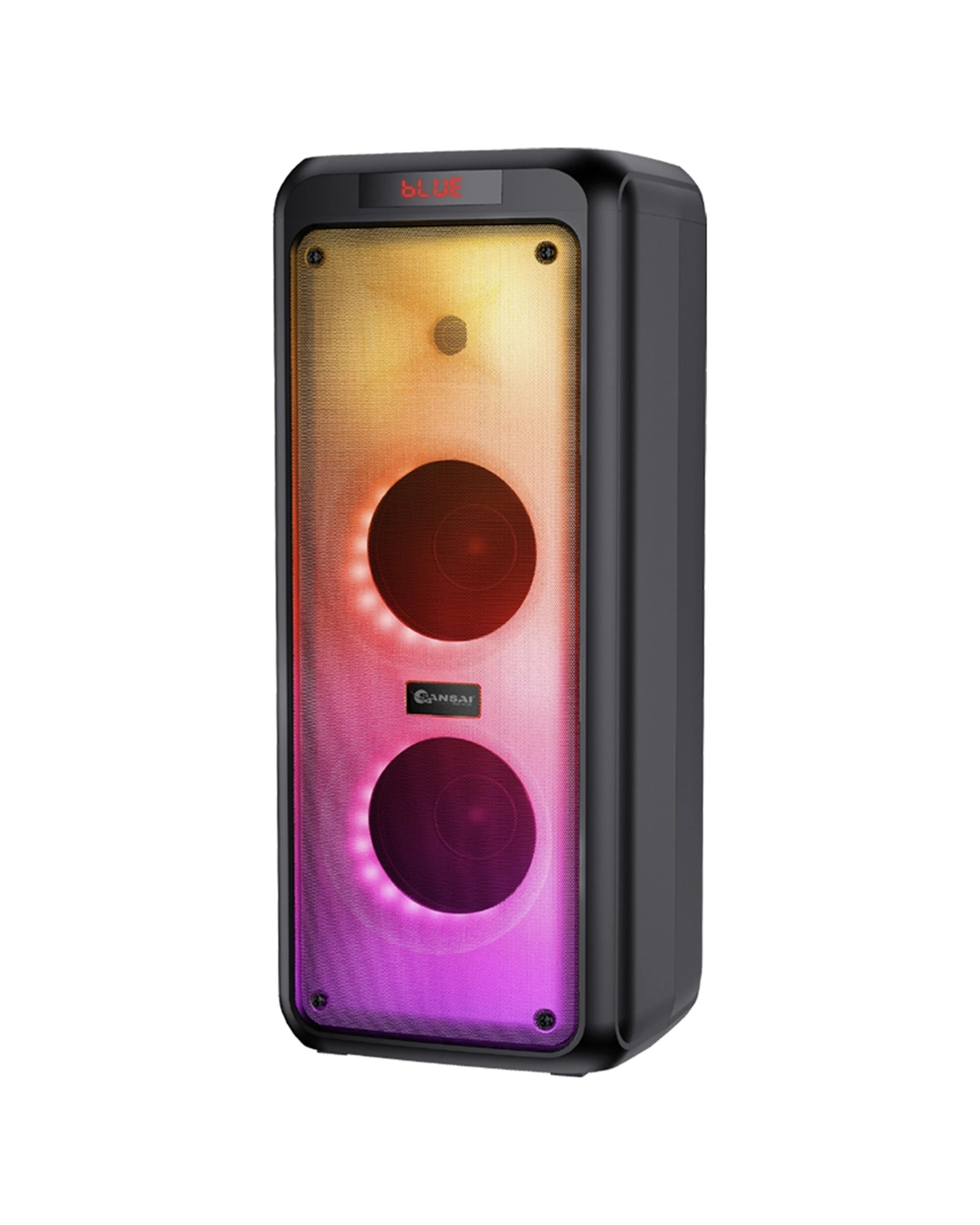 1 Sansai 400W Bluetooth Party LED Portable Electric Rechargeable Speaker With Remote - Black, 1 of 7