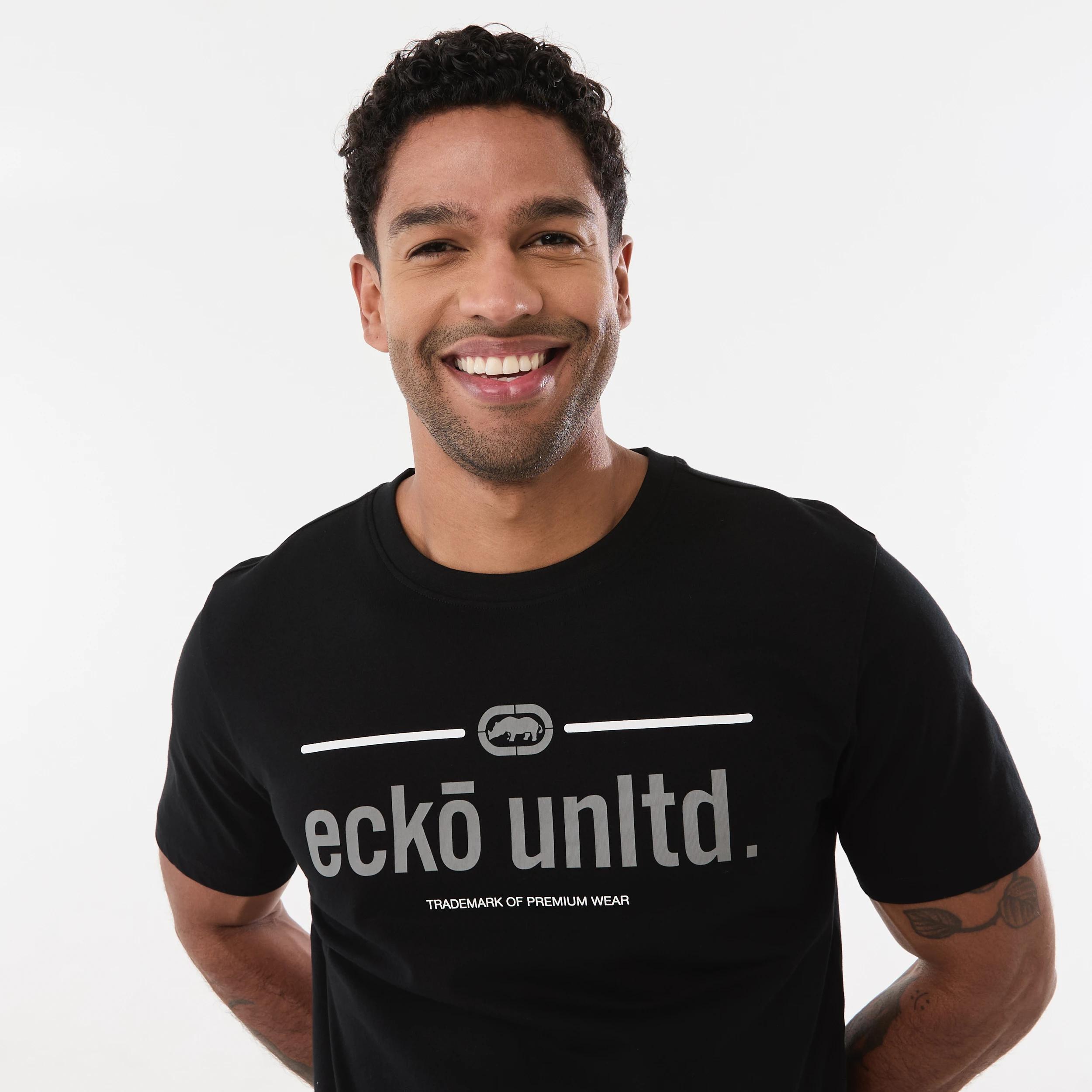 4 Ecko License Longline T-shirt ECKO LINE BLACK, 4 of 5