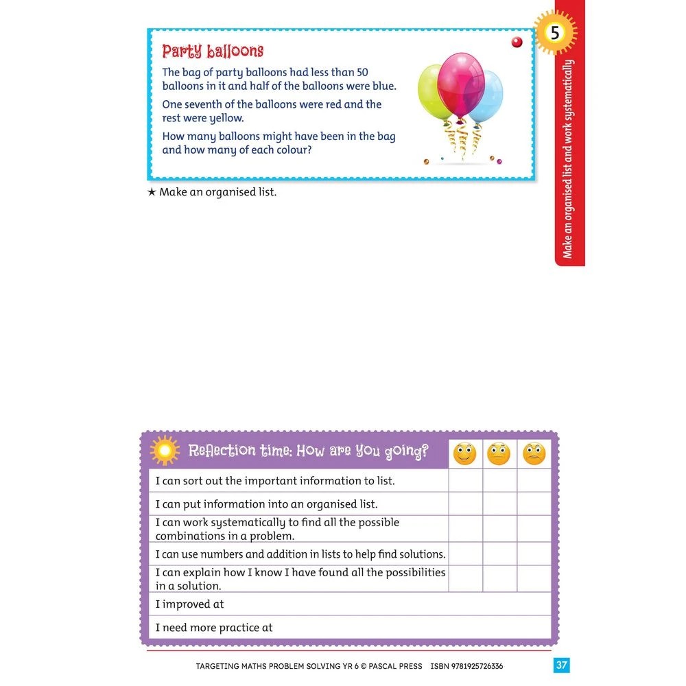6 Targeting Maths Problem Solving Year 6, 6 of 8