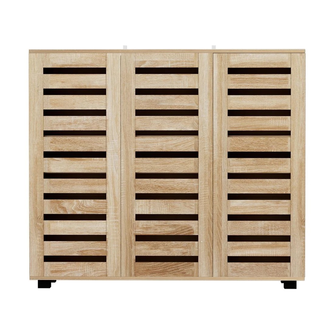 5 Artiss Shoe Rack Cabinet 30 Pairs Adjustable Shelf - Natural, 5 of 8