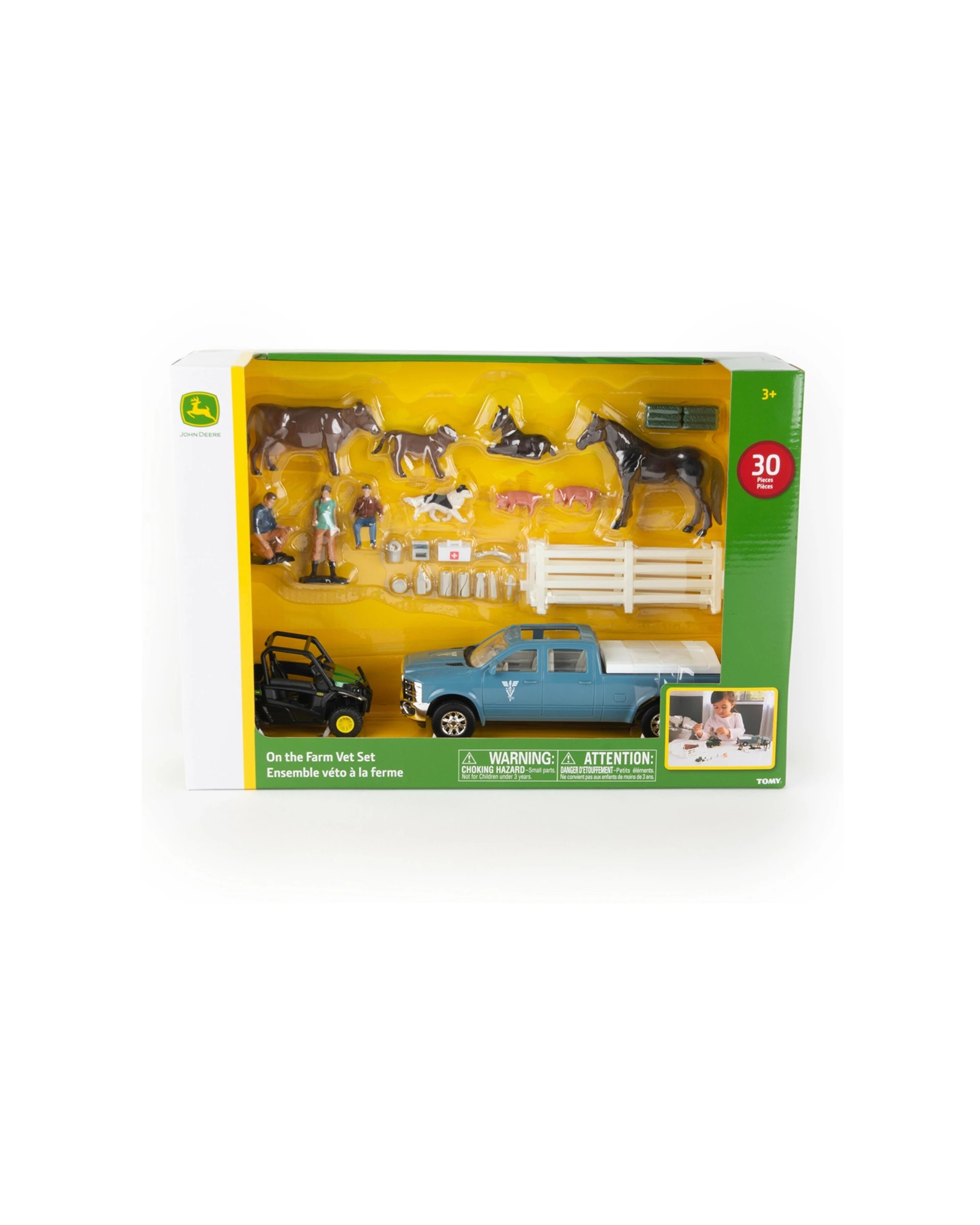 1 John Deere 30pc 1:32 On The Farm Vet Set Kids Children Toy Playset - Multi, 1 of 8