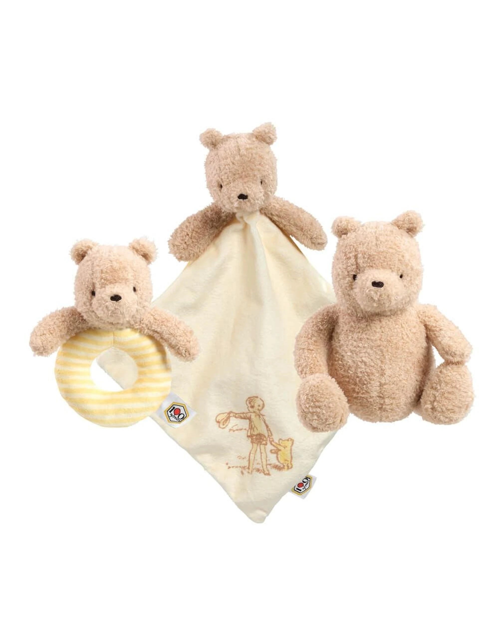 3 Disney Winnie the Pooh 100th Anniversary 3 Piece Plush Gift Set, 3 of 3