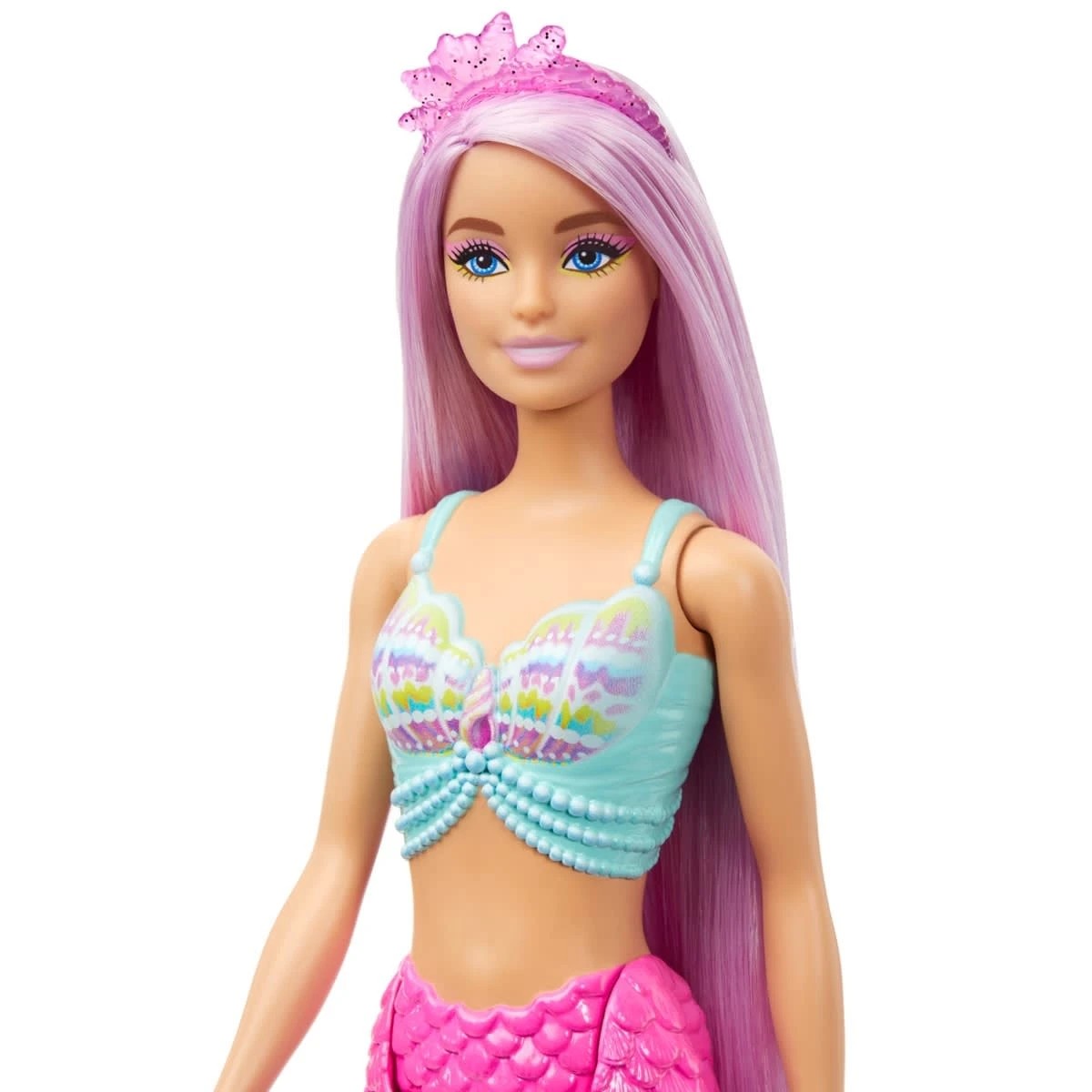 5 Barbie Mermaid Doll with 18cm Long Fantasy Hair and Accessories Playset, 5 of 6