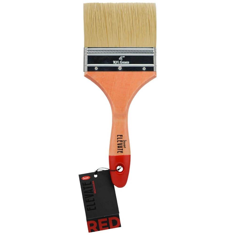 1 Jasart Elevate REDMARK Hog/Nylon Mix Brush Flat 4", 1 of 1