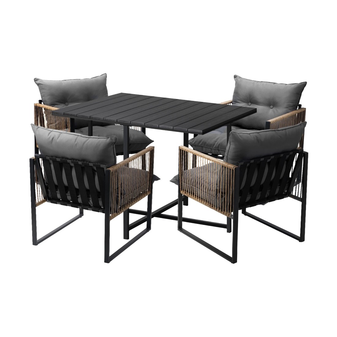 1 Livsip Outdoor Dining Set Patio Furniture Garden 4 Seater
 - Multi, 1 of 10