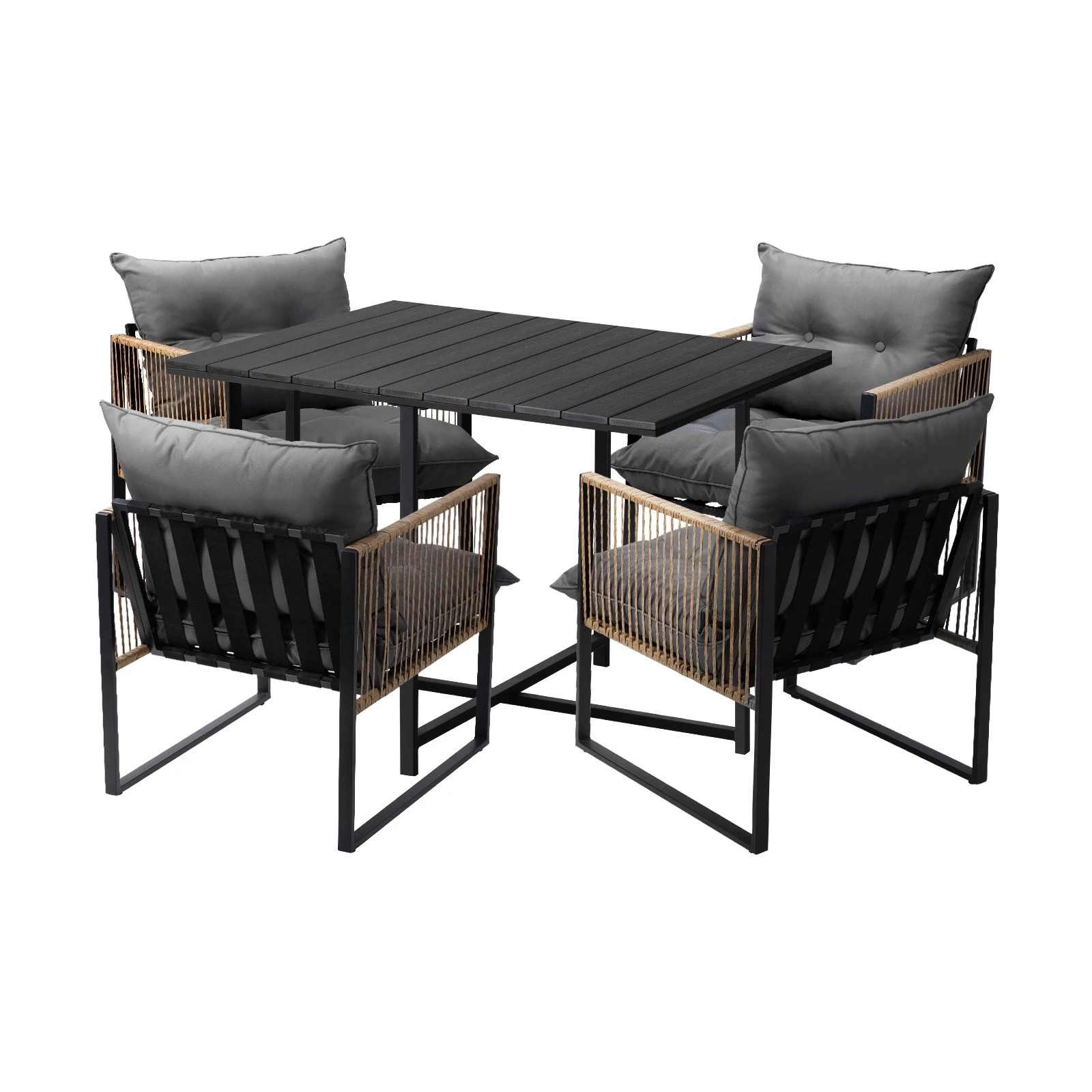 1 Livsip Outdoor Dining Set Patio Furniture Garden 4 Seater
 - Multi, 1 of 10