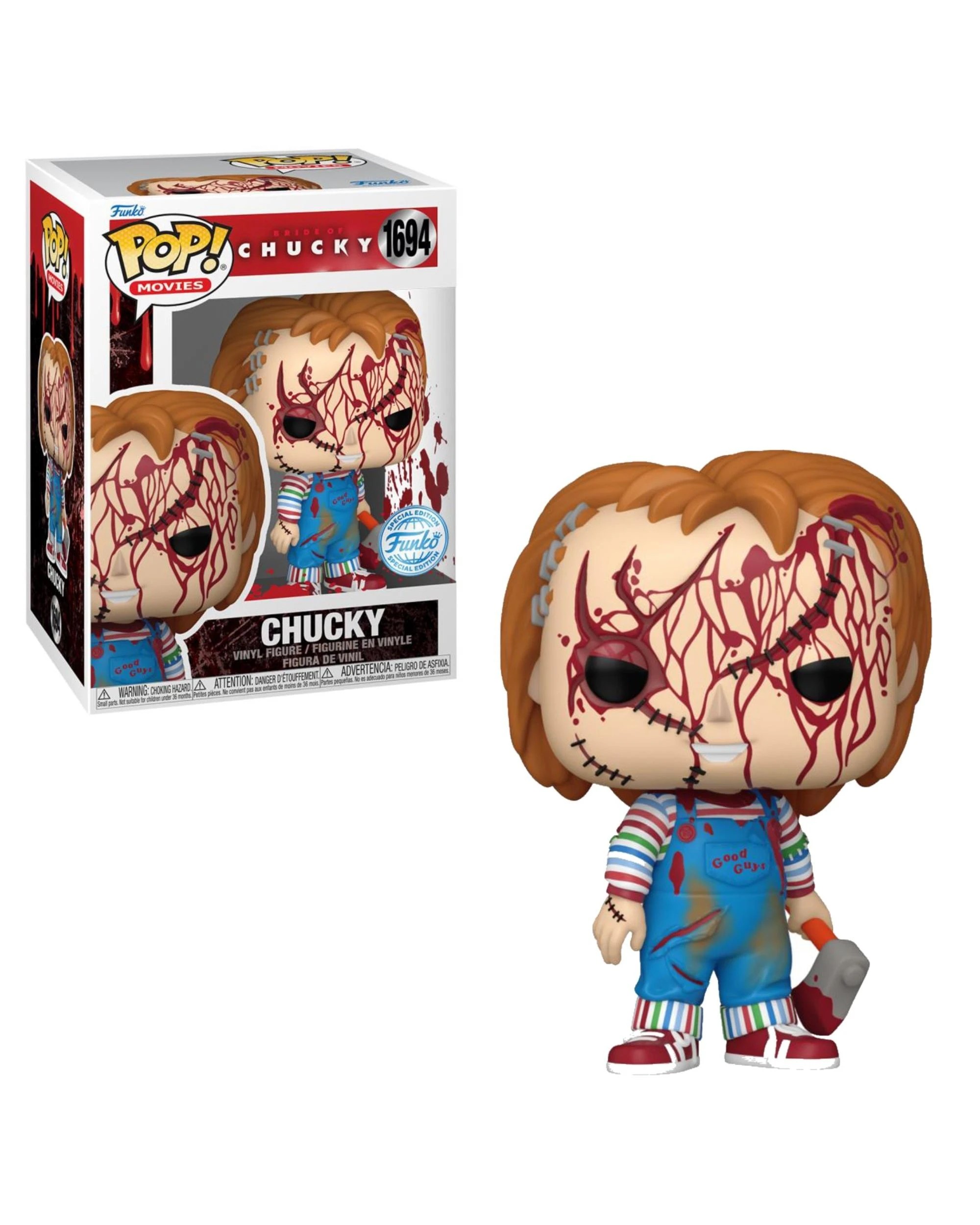 1 Bride of Chucky Chucky - Battle Damaged -  Funko POP! Vinyl, 1 of 3