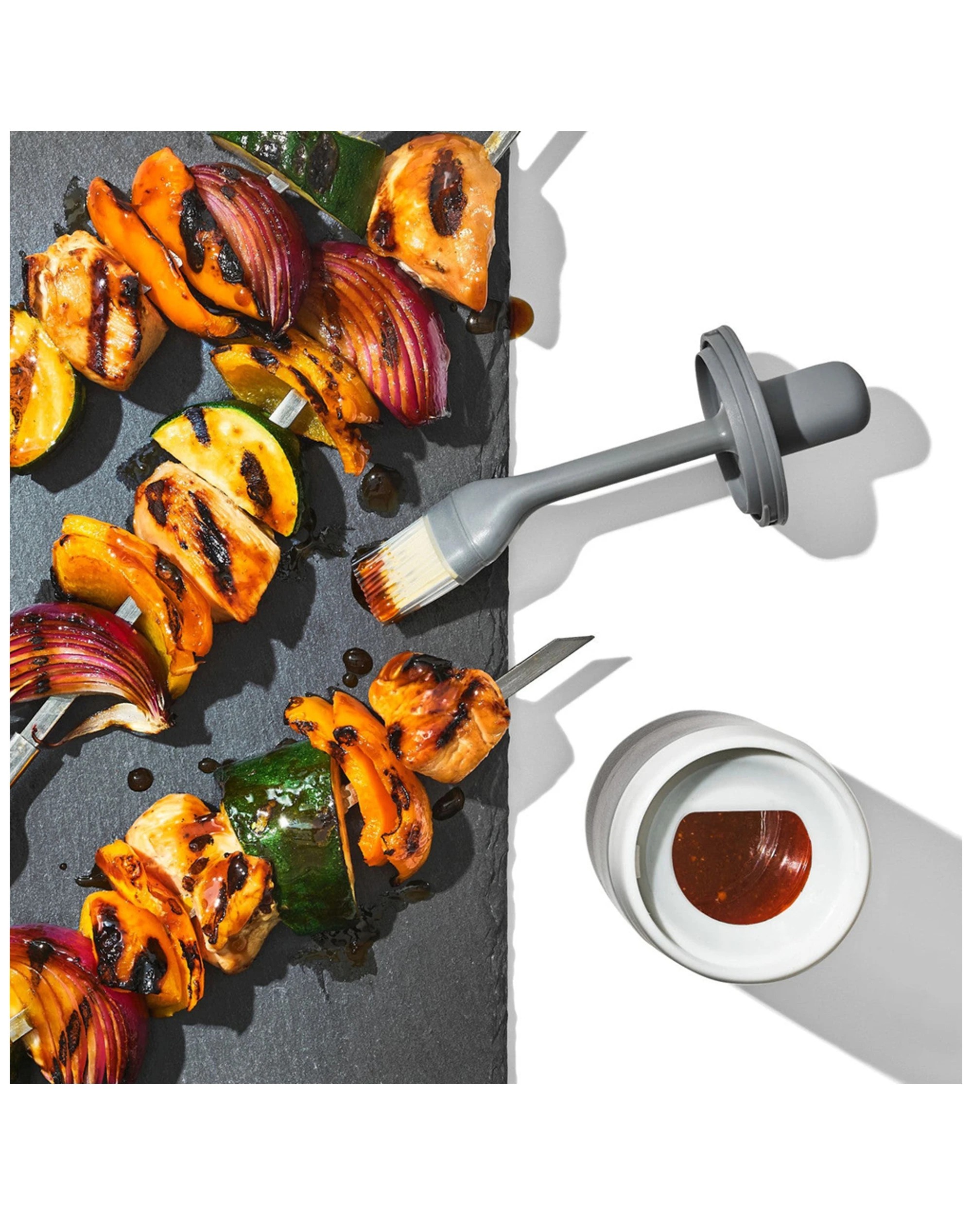 5 OXO Good Grips Glass Oil Bottle with Flexible Silicone Brush - Plain, 5 of 6