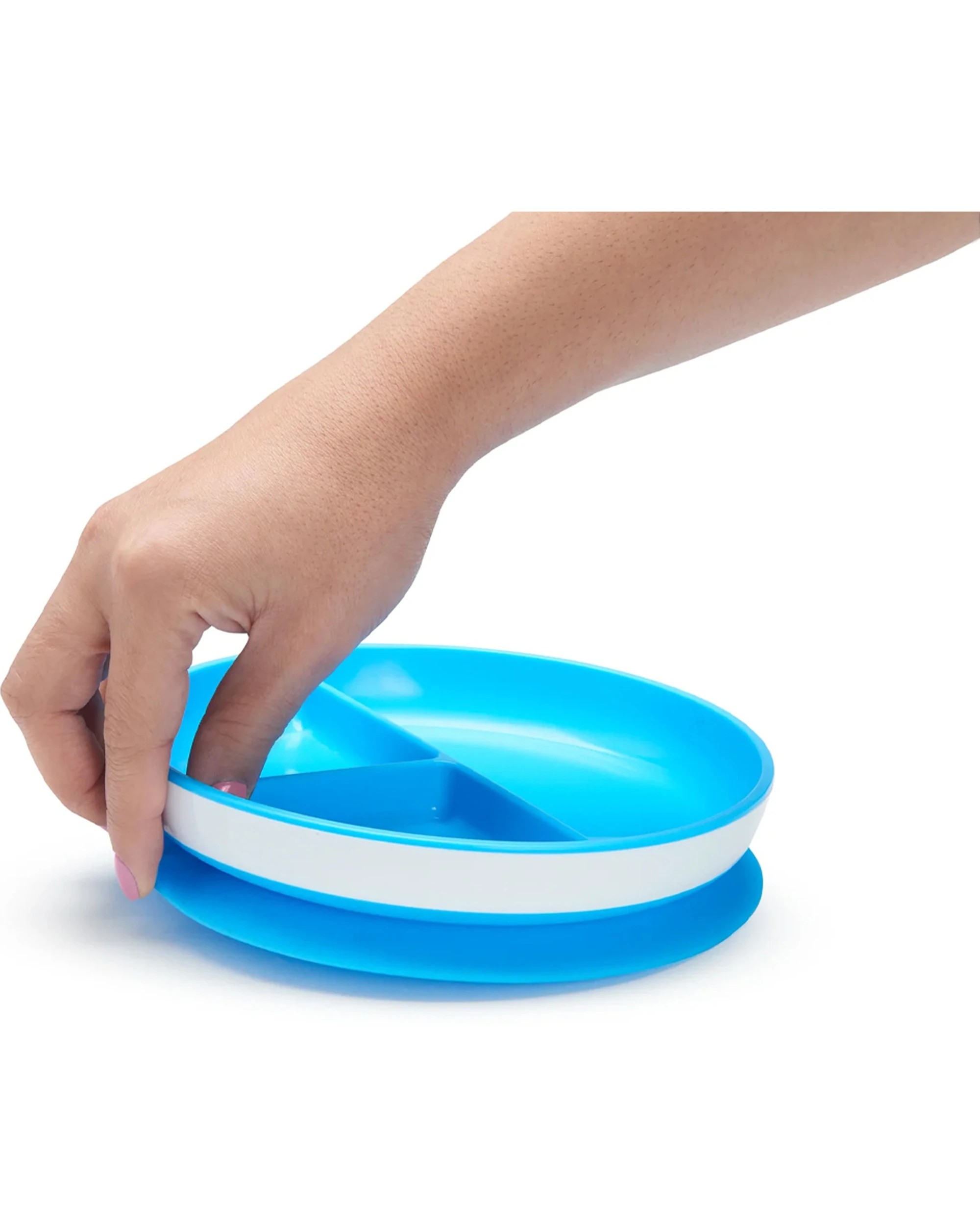 2 Munchkin Suction Plates 6 Months Dishwasher Safe Self Feeding Quick-Release Tab - Assorted, 2 of 5