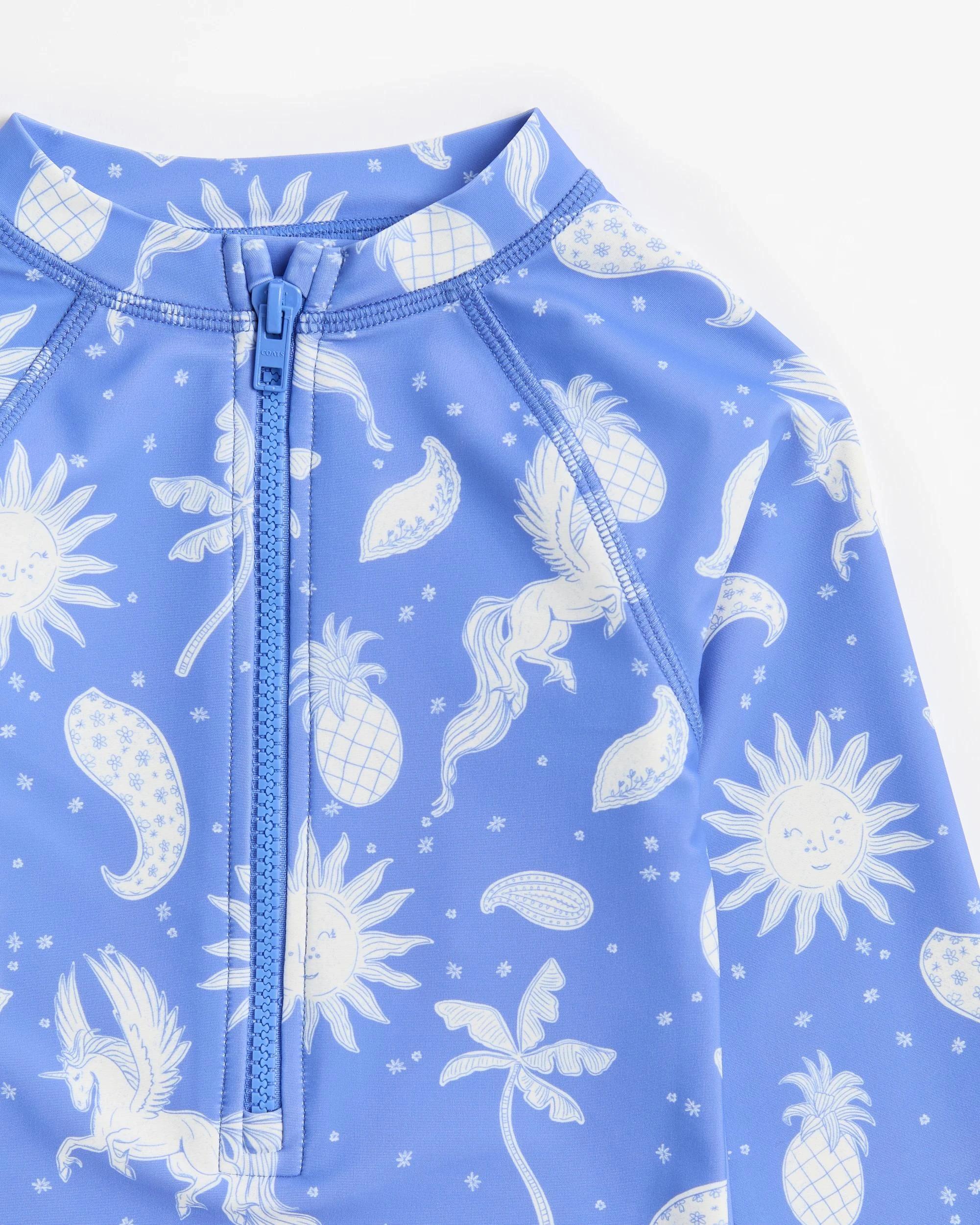 2 Target Long Sleeve Swim Surfsuit BLUE UNICORN, 2 of 3