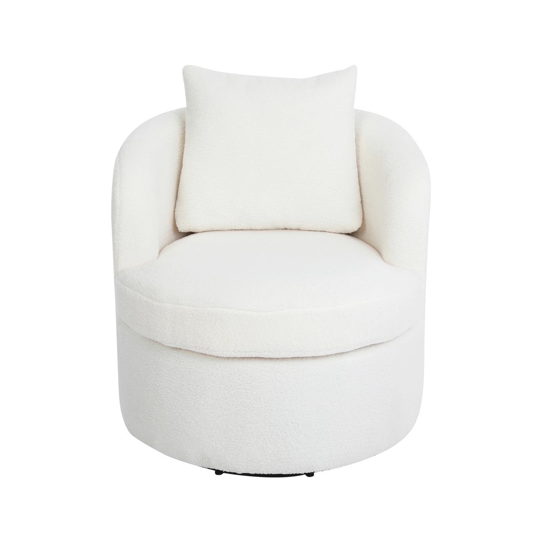 2 Levede Swivel Armchair Boucle - Beige, 2 of 6