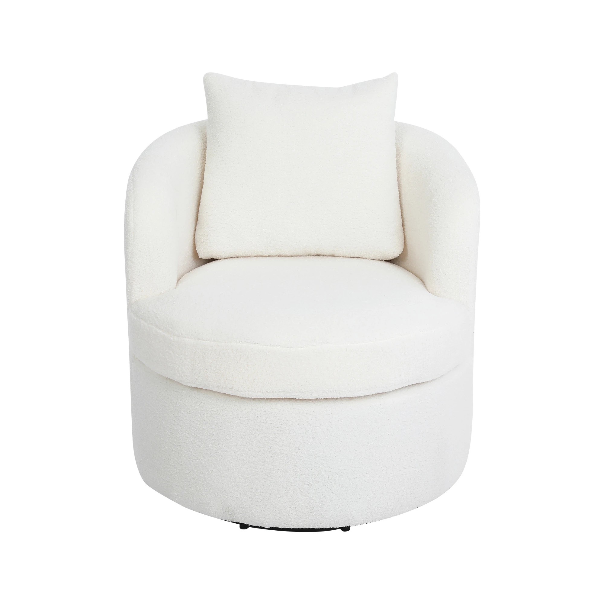2 Levede Swivel Armchair Boucle - Beige, 2 of 6