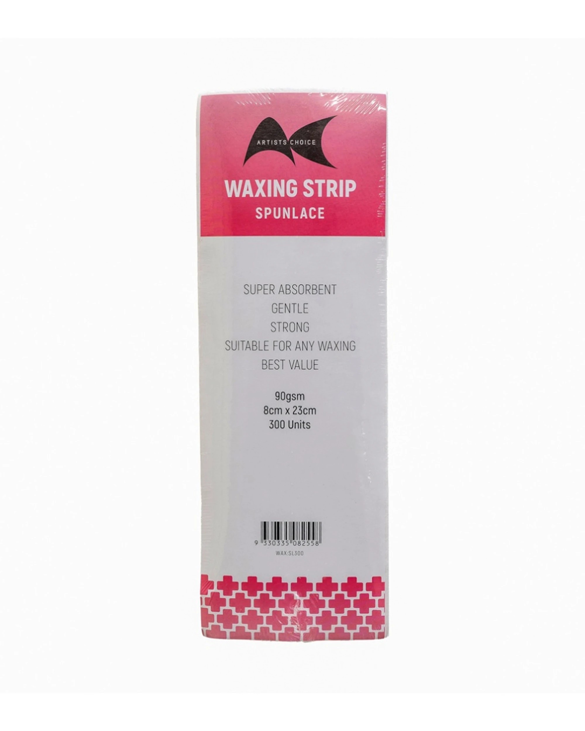 1 Artists Choice 300pc Wax Strips Spunlace Hair Removal 8x23cm - Plain, 1 of 3