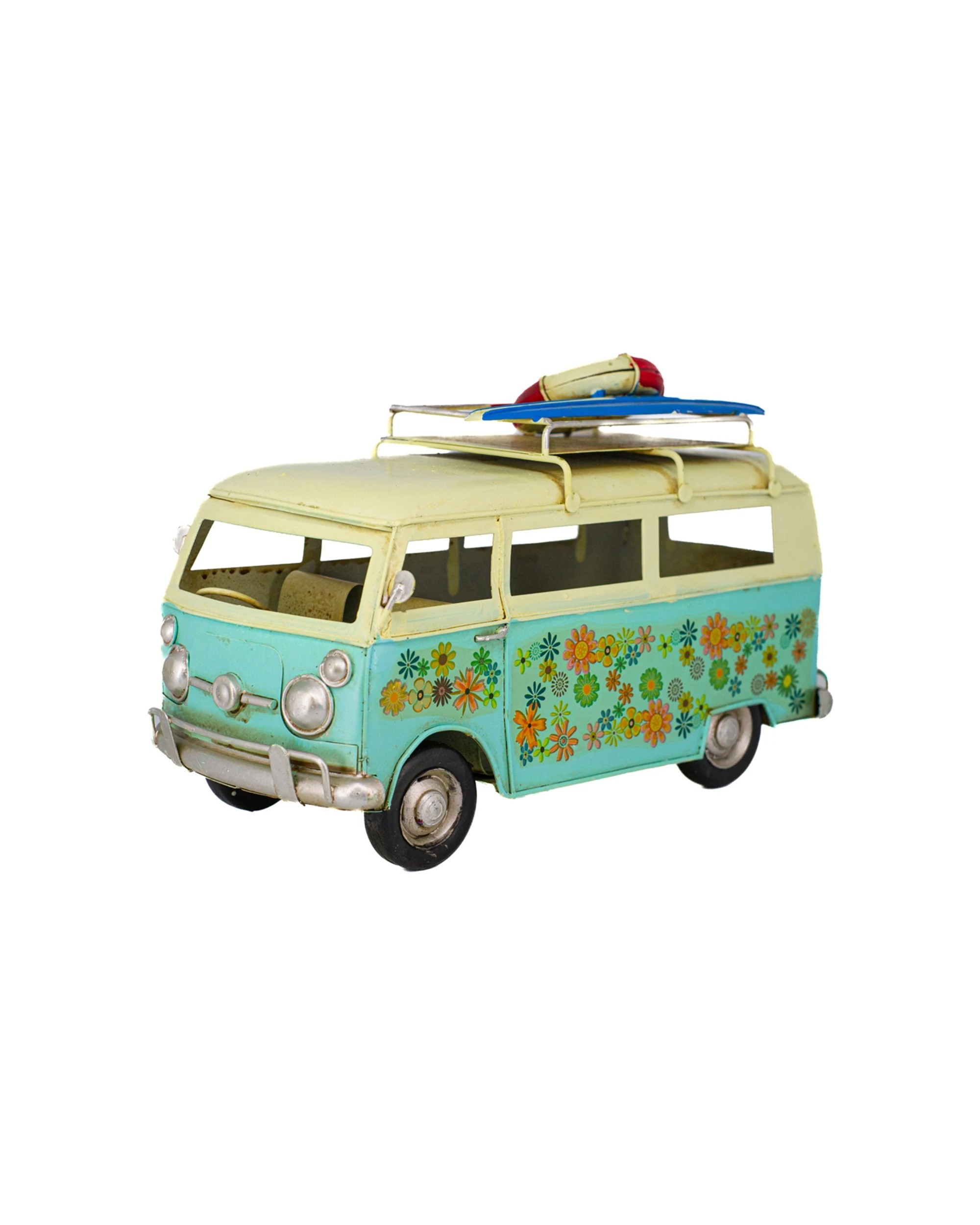 1 Boyle Metal Display Flower Van Top Ornament Home Decor 25cm - Multi, 1 of 6