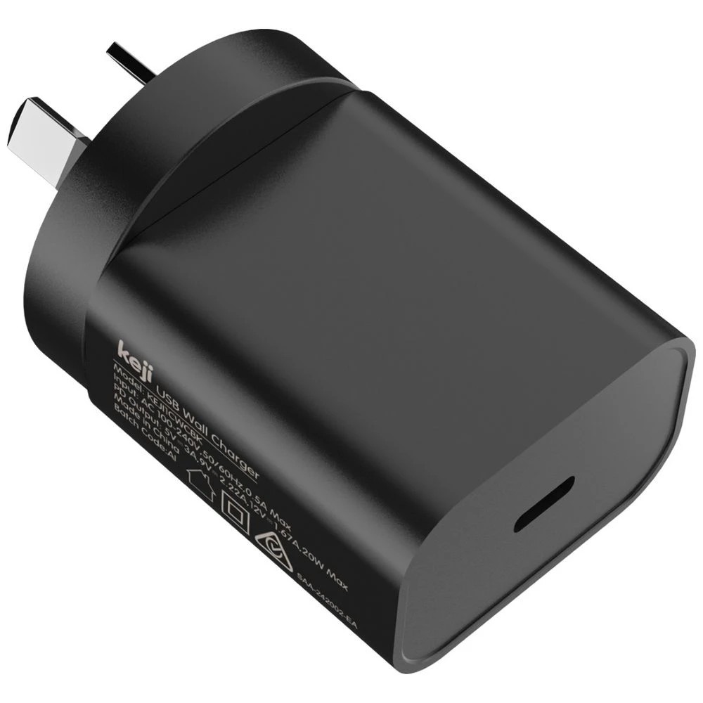 2 Keji USB-C 20W PD Wall Charger Black, 2 of 7