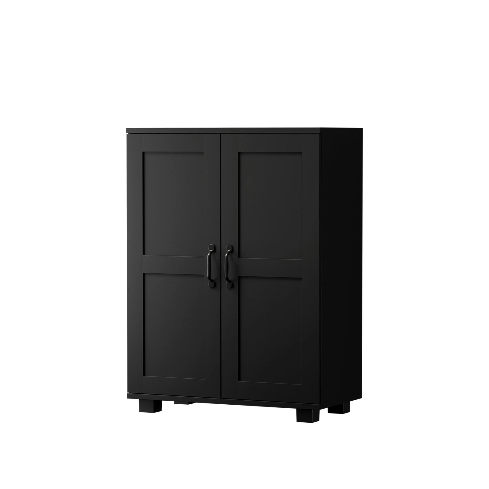 1 Oikiture Storage Cabinet Buffet Sideboard 2 Door Cupboard
 - Black, 1 of 9