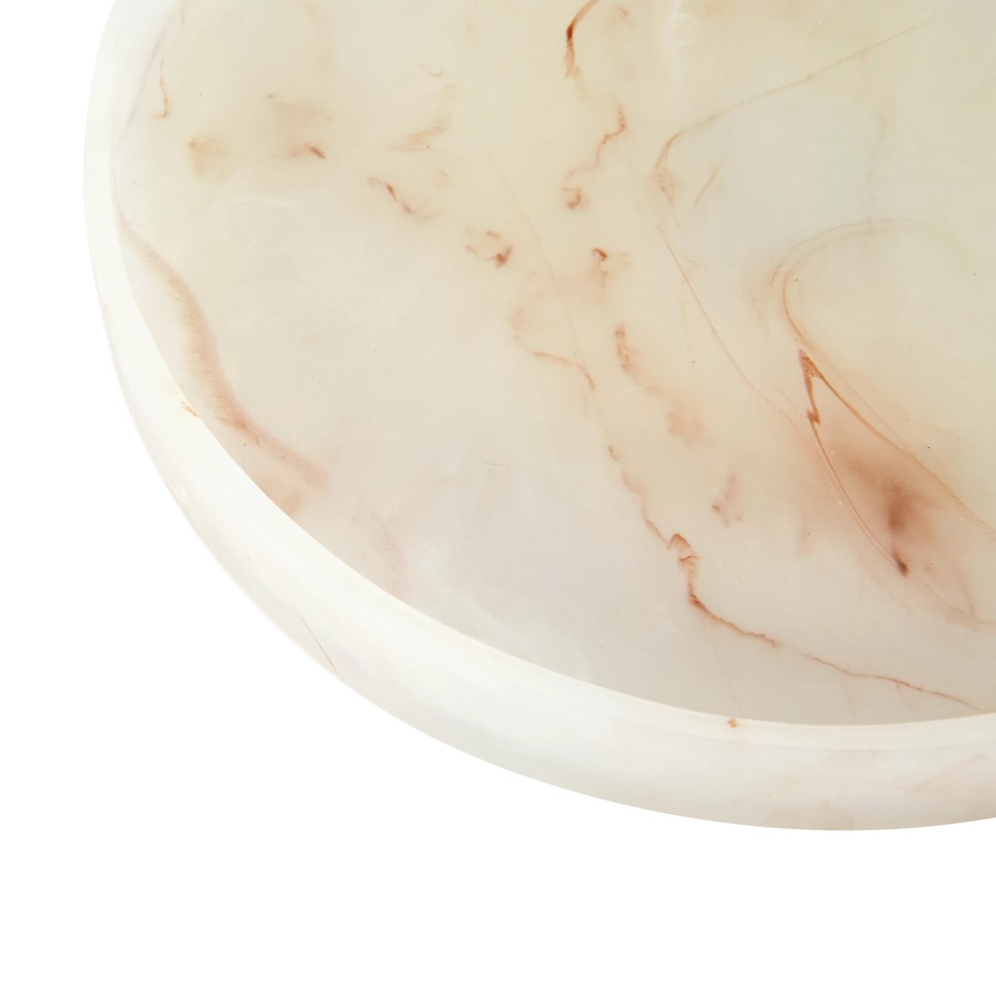 4 White Onyx Look Decor Tray, 4 of 5