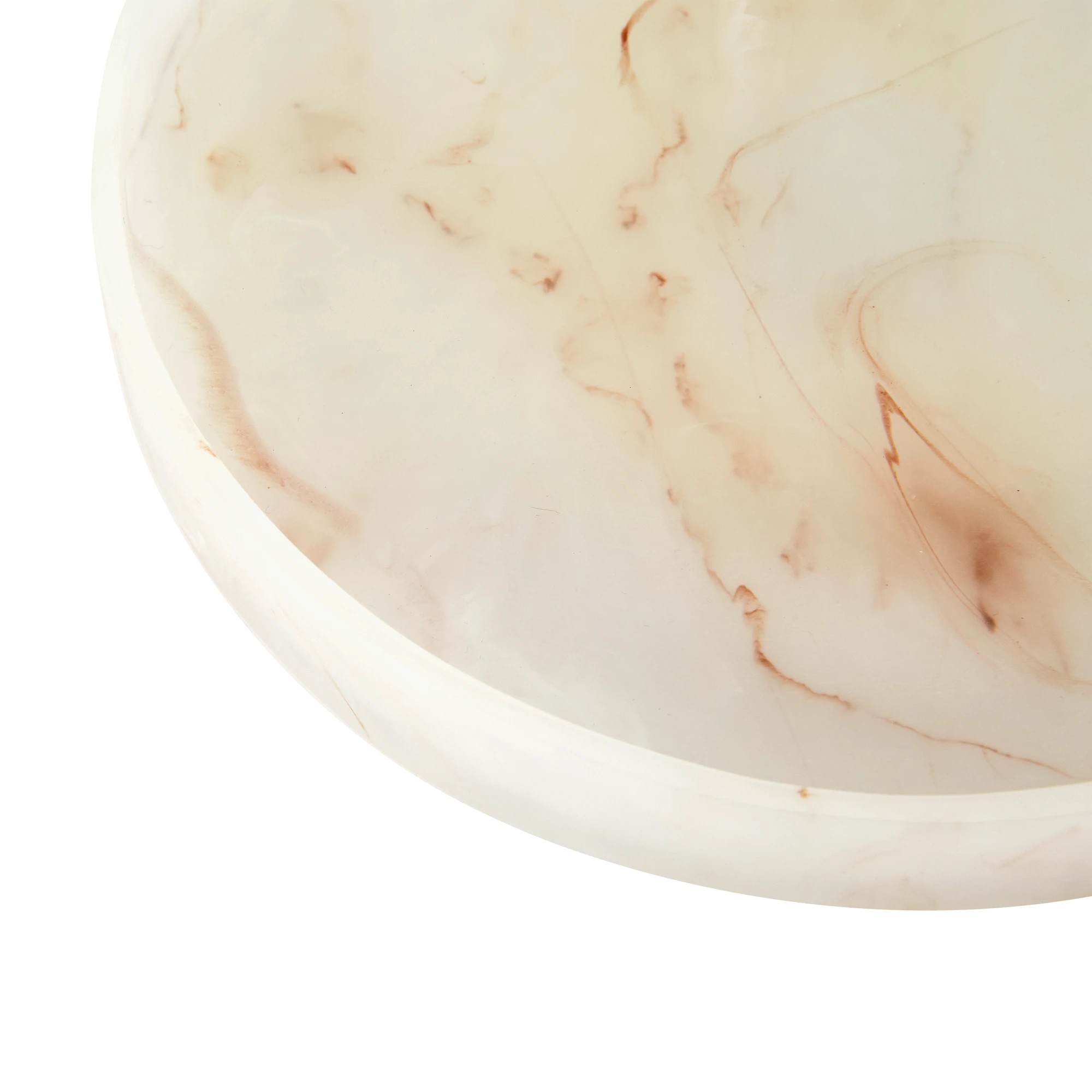 4 White Onyx Look Decor Tray, 4 of 5